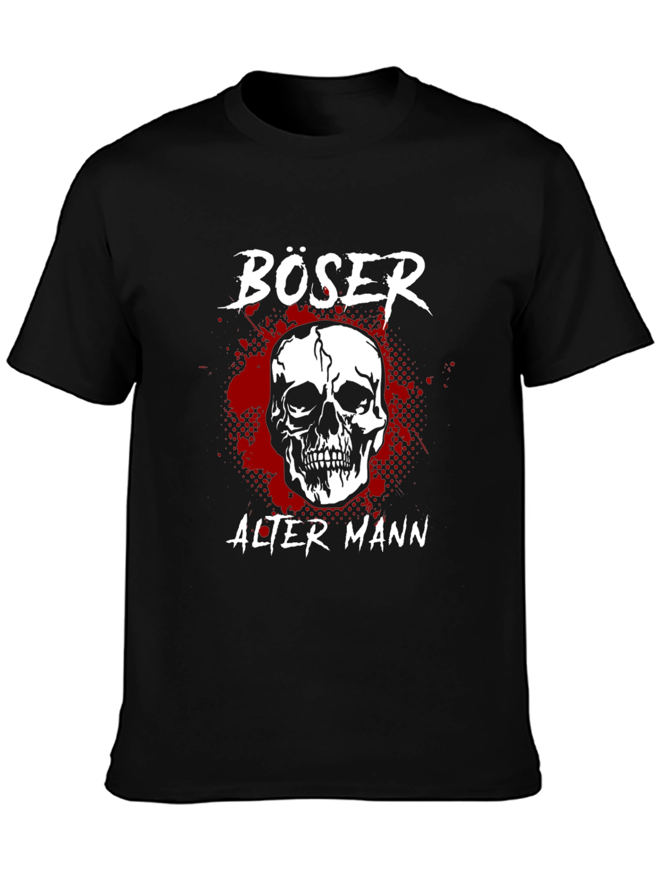 Böser Alter Mann Skull Graphic Tee