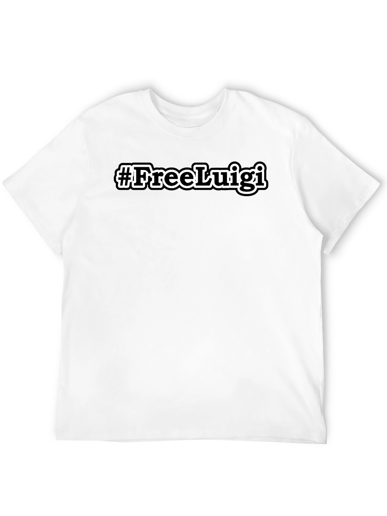 #FreeLuigi Black T-Shirt - Trendy Graphic Tee