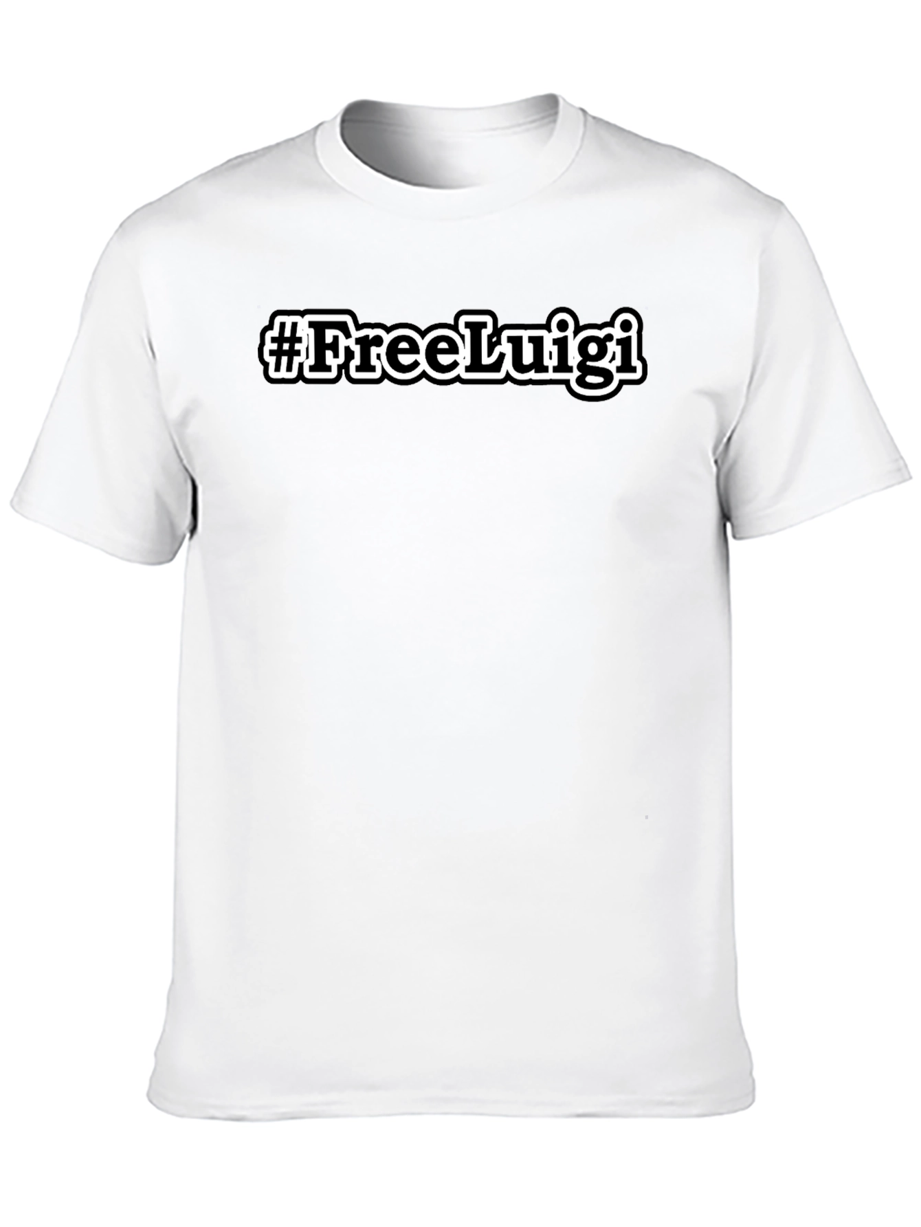 #FreeLuigi Black T-Shirt - Trendy Graphic Tee