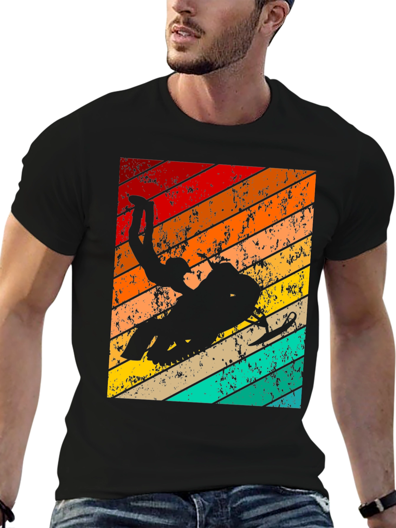 Retro Snowmobile Stunt T-Shirt