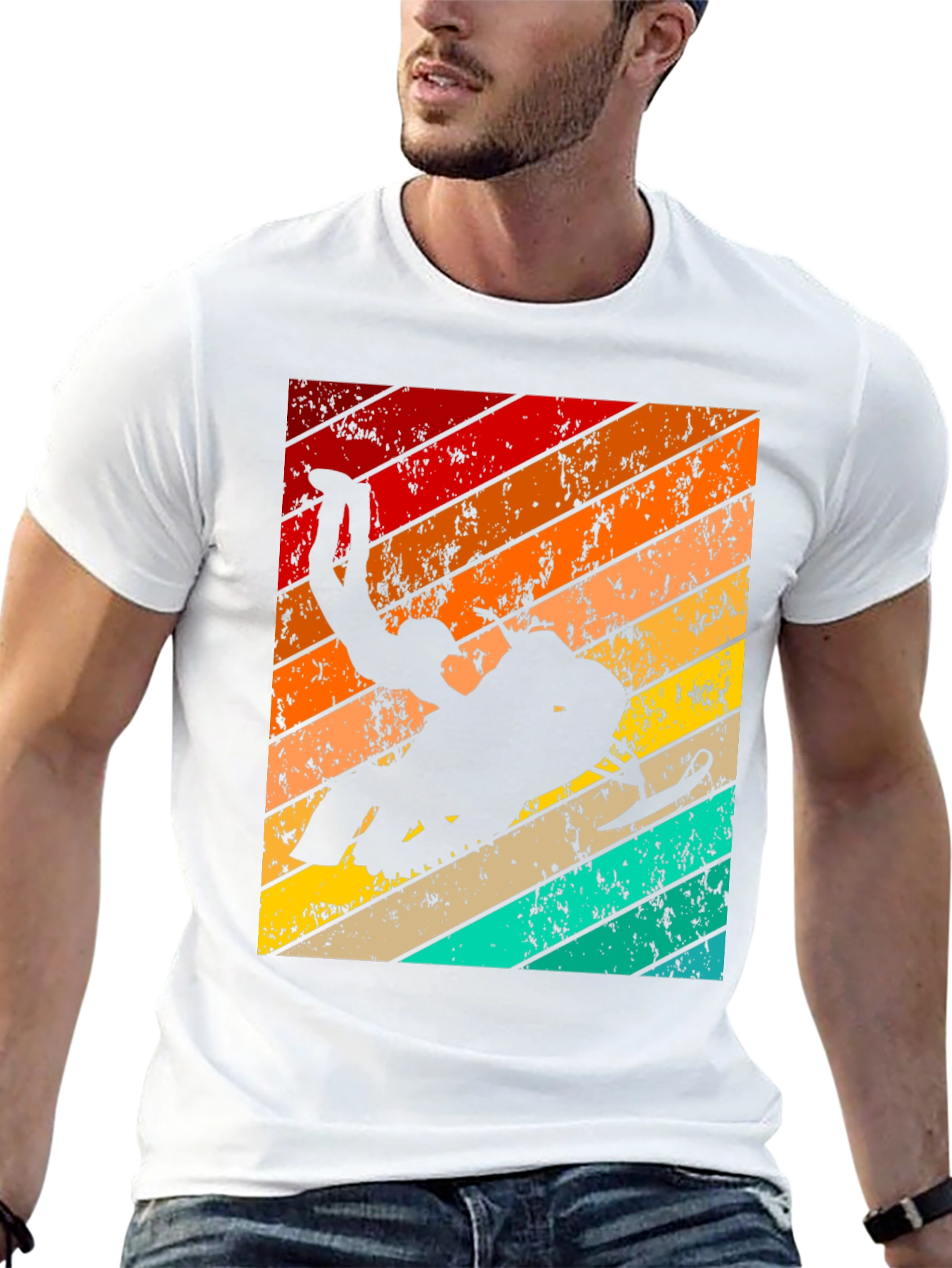 Retro Snowmobile Stunt T-Shirt