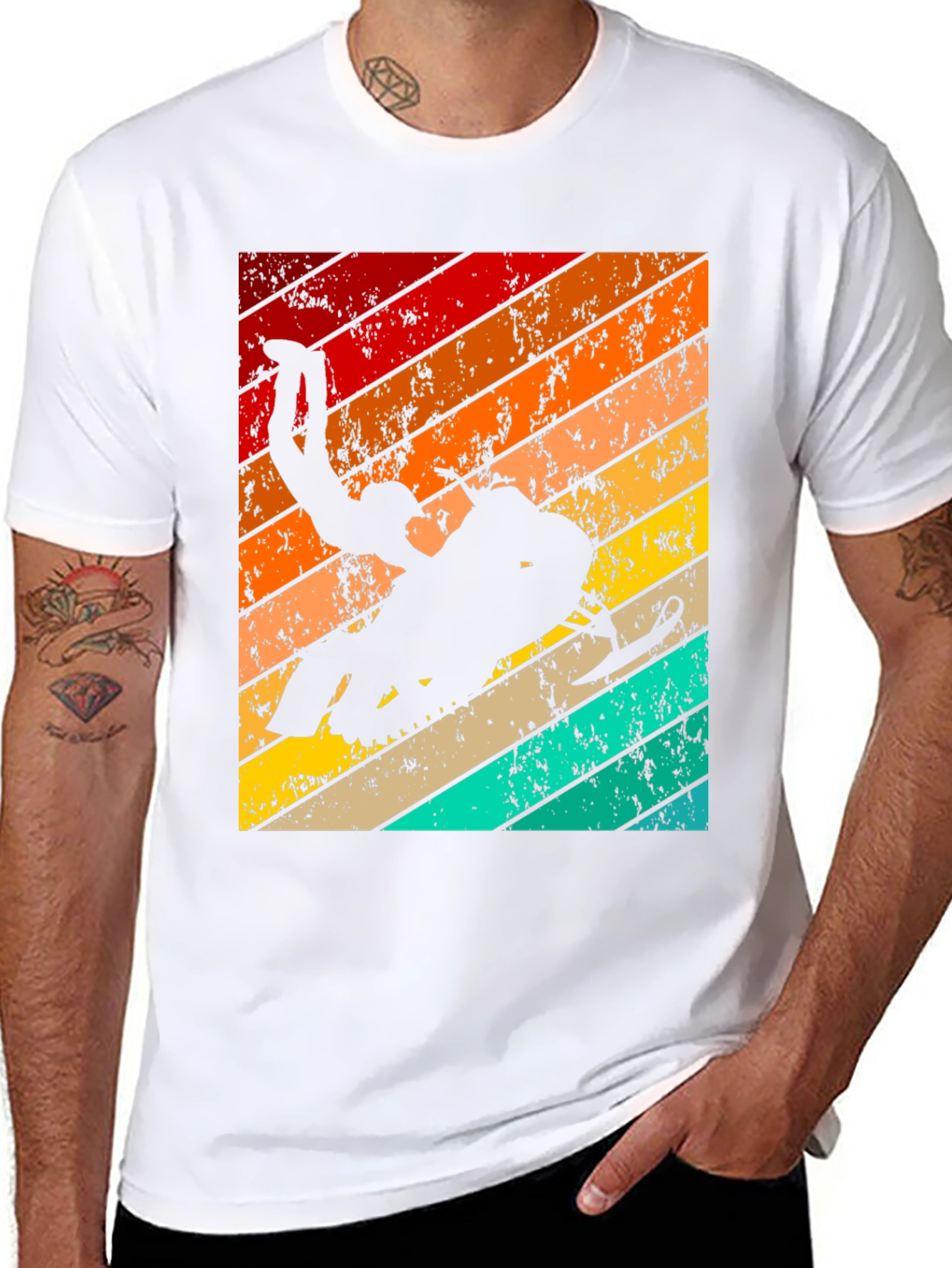 Retro Snowmobile Stunt T-Shirt
