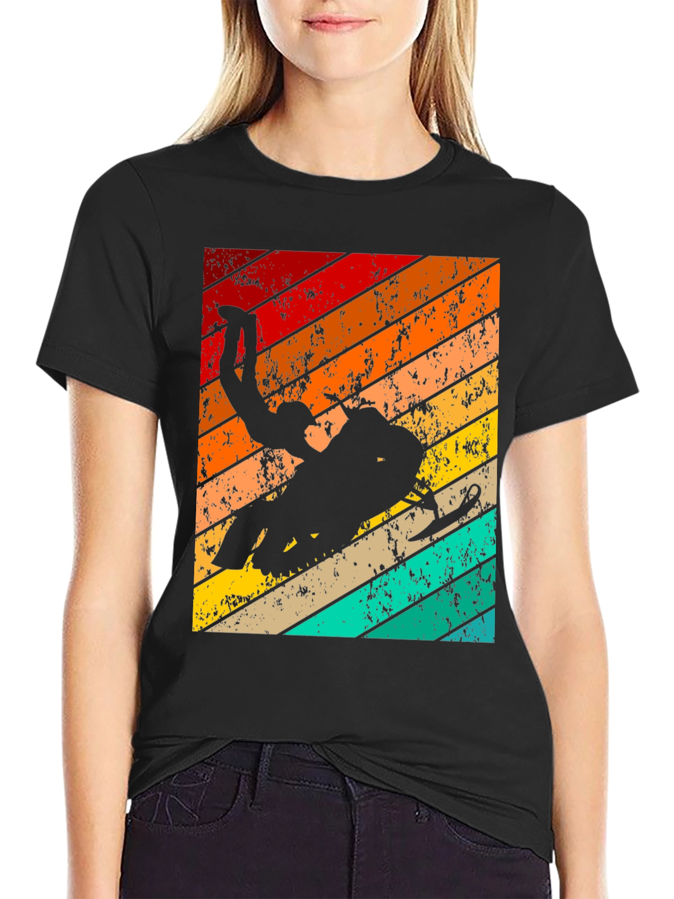 Retro Snowmobile Stunt T-Shirt
