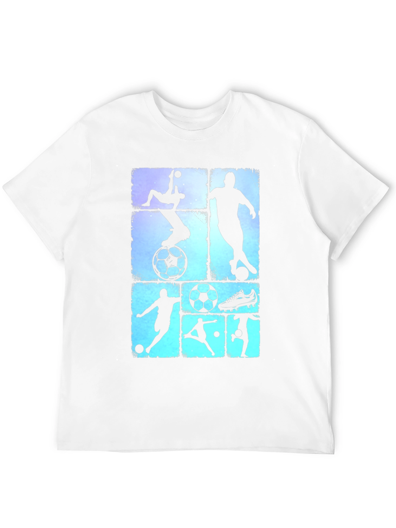 Soccer Silhouette Graphic Tee - Black T-Shirt