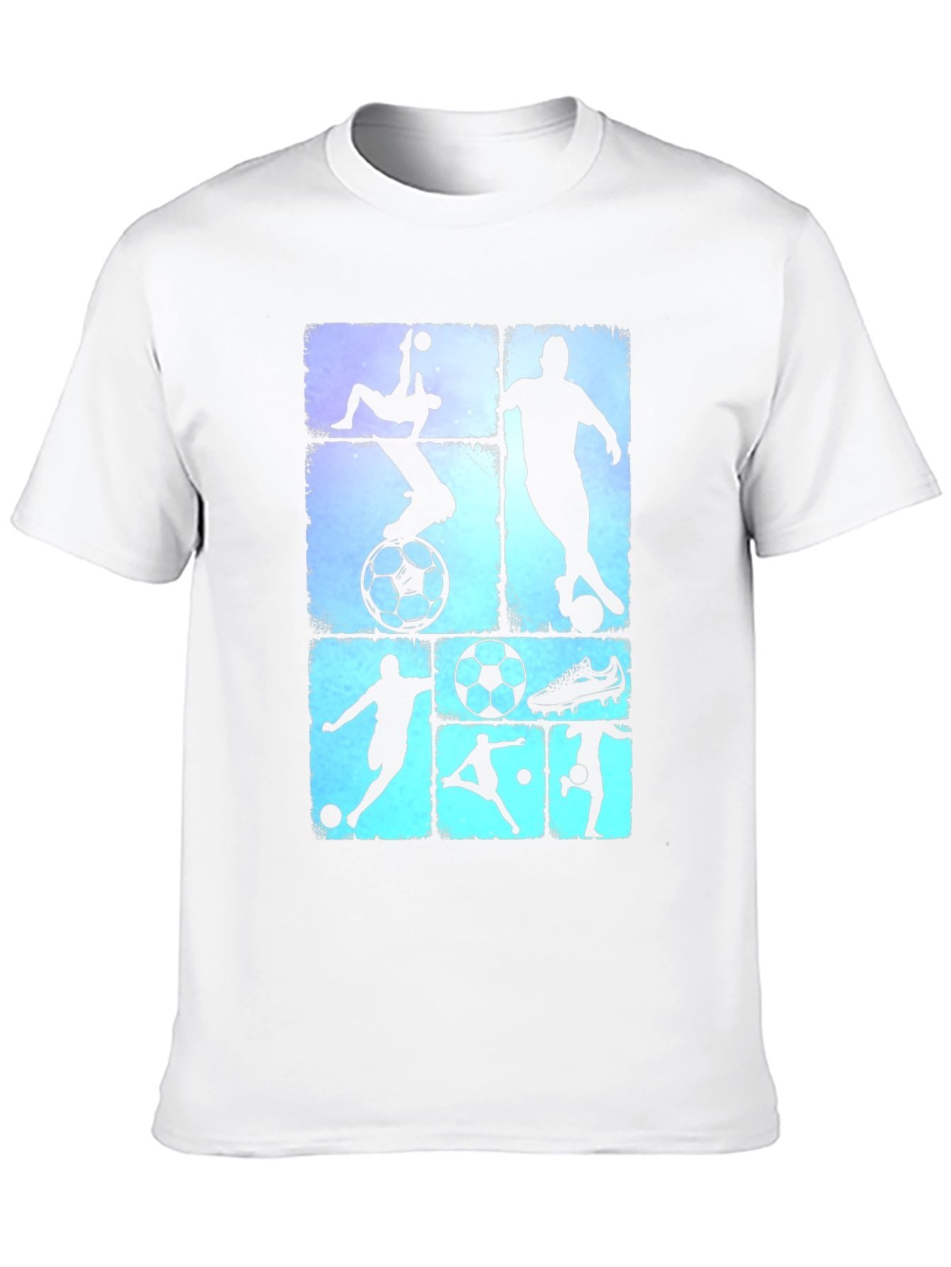 Soccer Silhouette Graphic Tee - Black T-Shirt