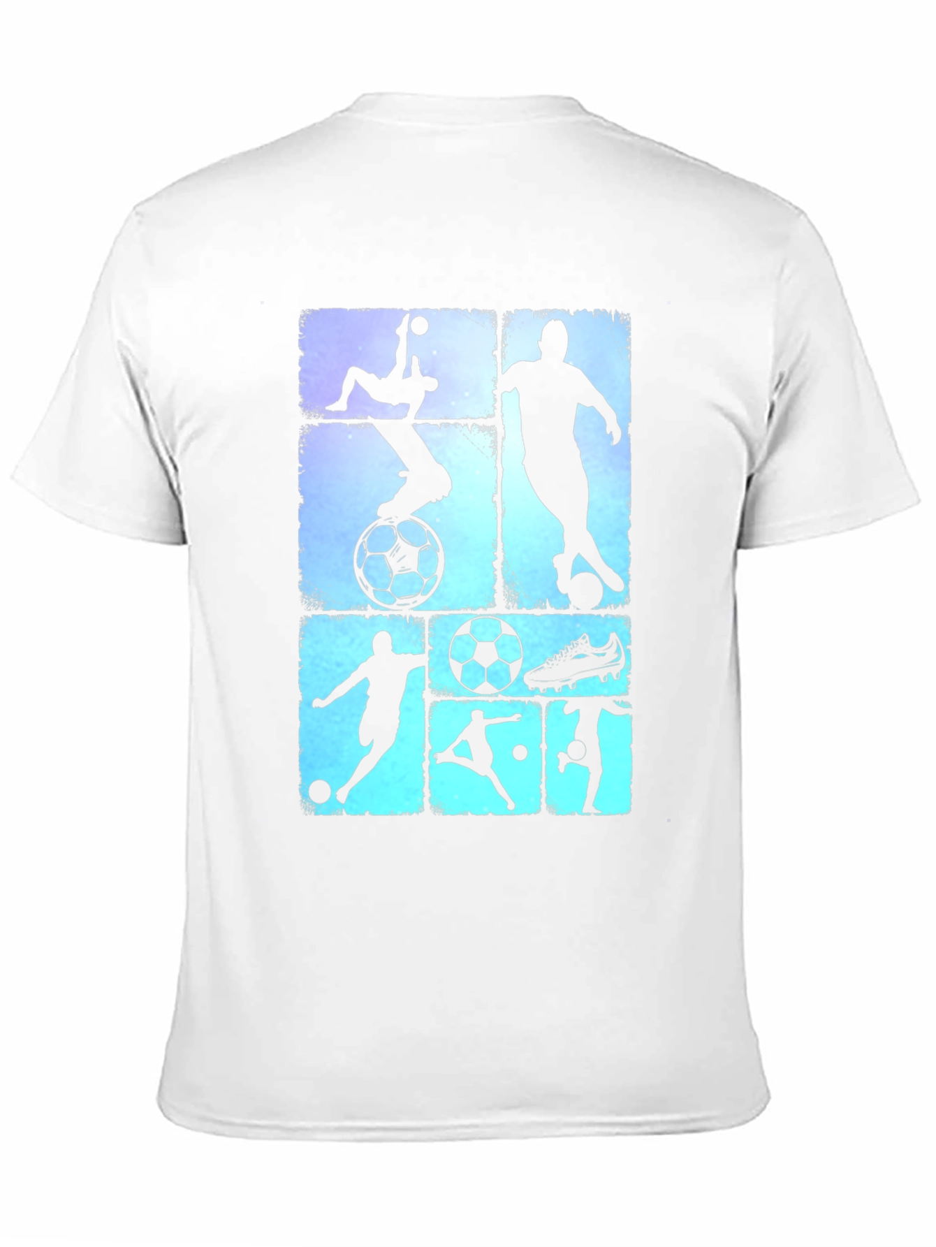 Soccer Silhouette Graphic Tee - Black T-Shirt
