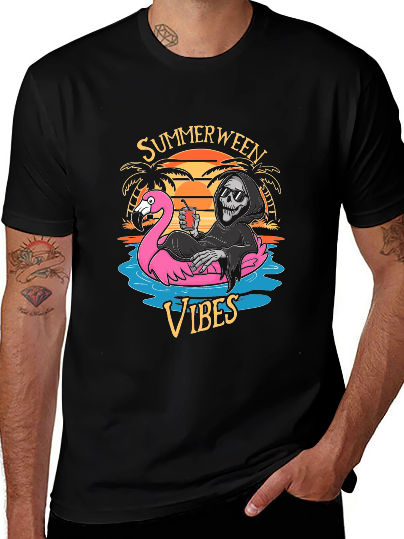 Summerween Vibes Graphic T-Shirt