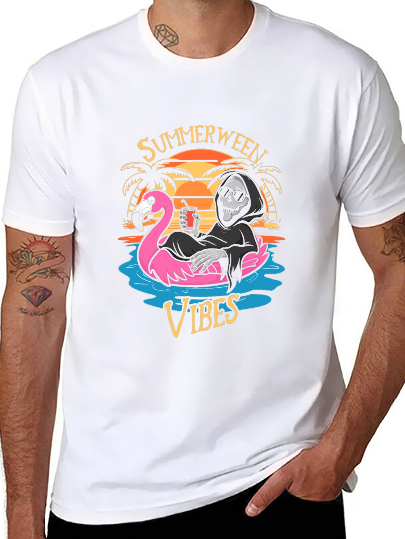 Summerween Vibes Graphic T-Shirt
