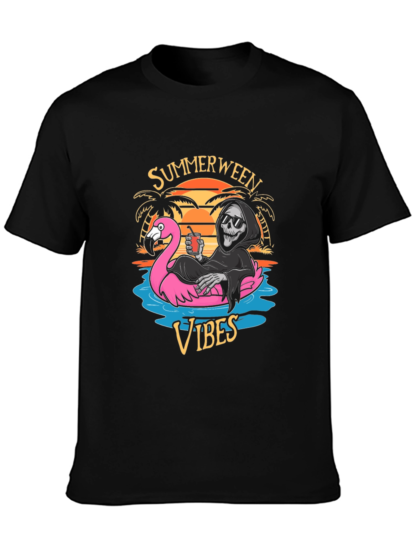 Summerween Vibes Graphic T-Shirt