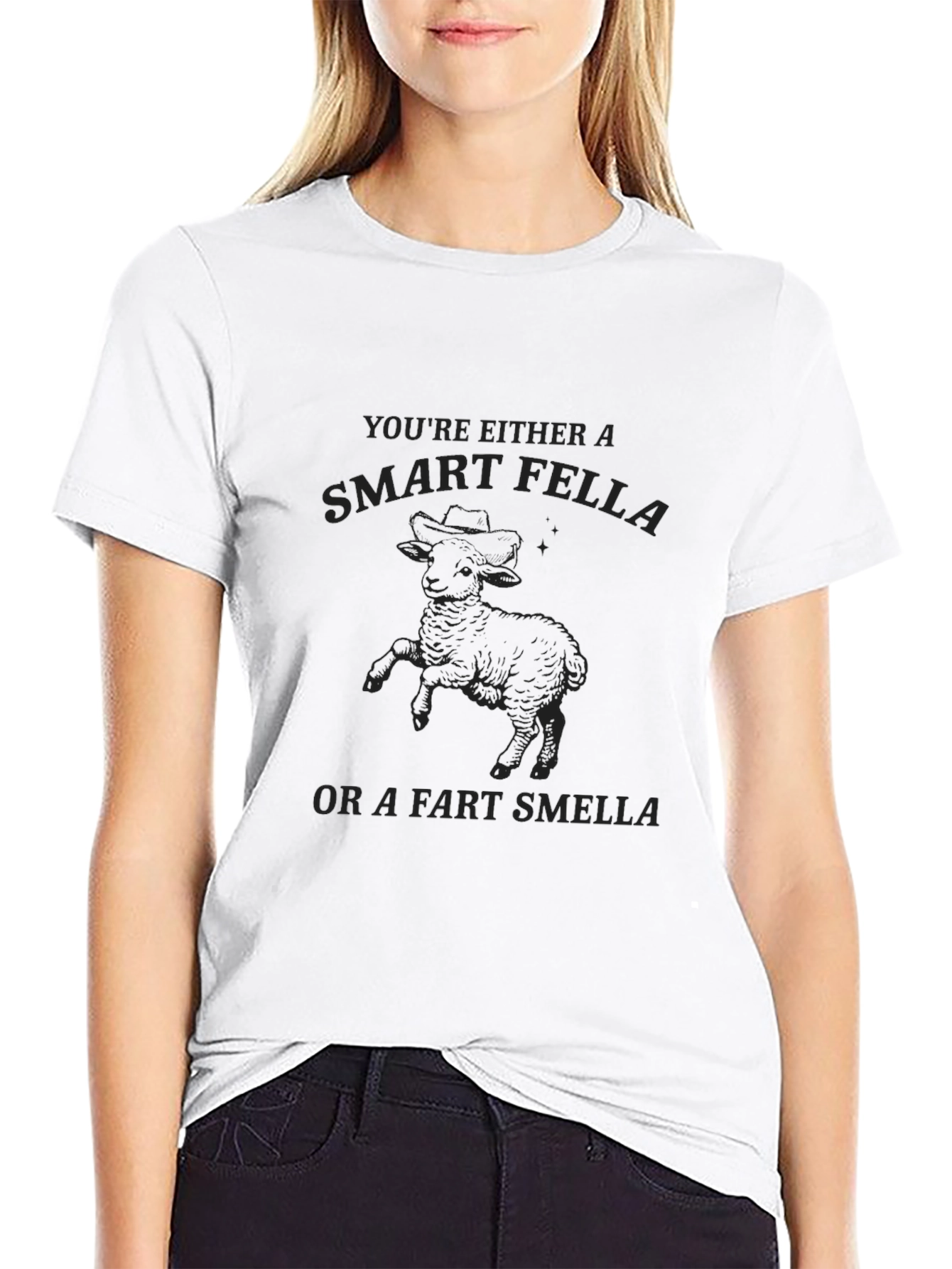 Smart Fella T-Shirt - Black Graphic Tee