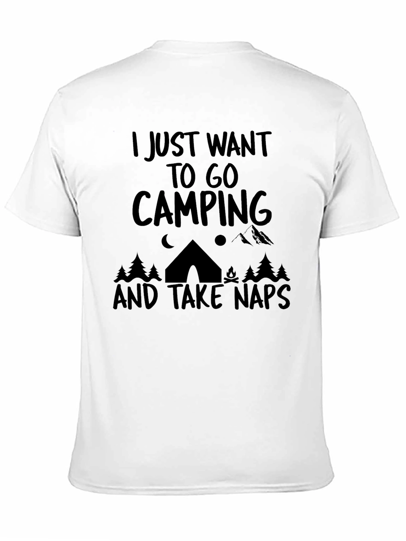 Camping Naps Black Graphic Tee