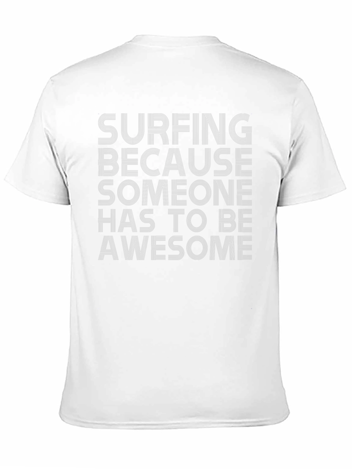 Surfing Awesome Graphic Tee - Black Cotton T-Shirt