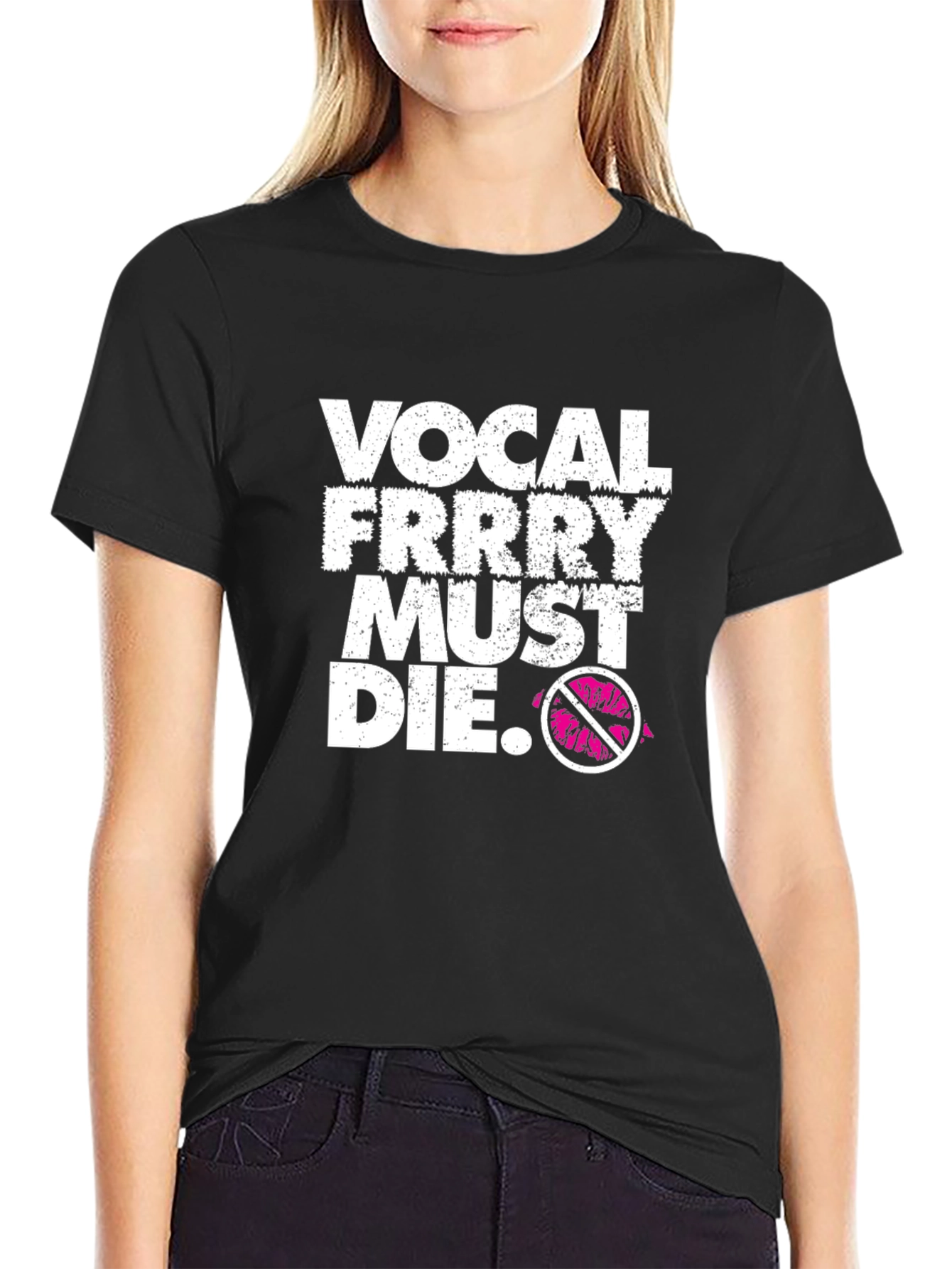 Vocal Frrry Must Die Black Graphic Tee