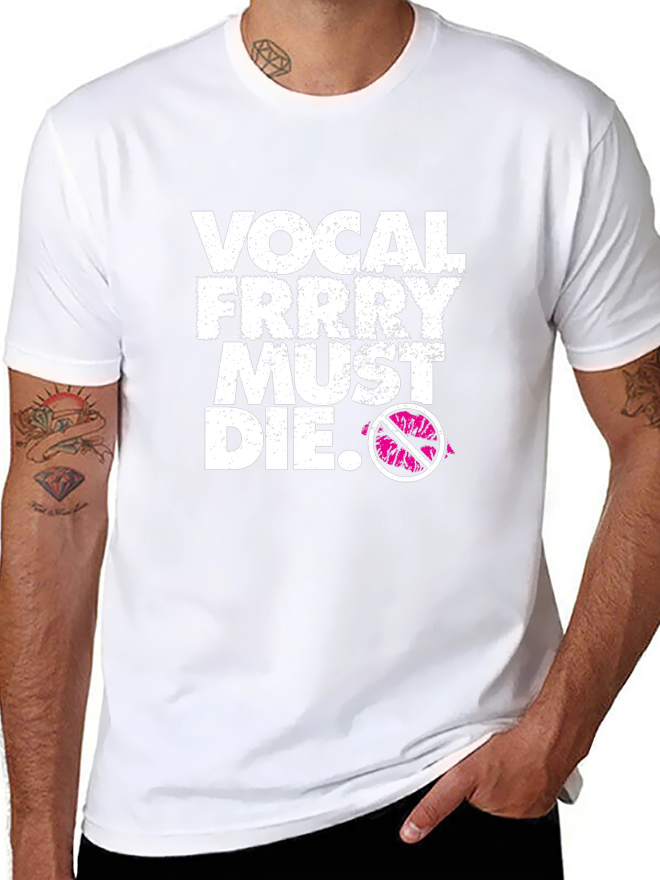 Vocal Frrry Must Die Black Graphic Tee