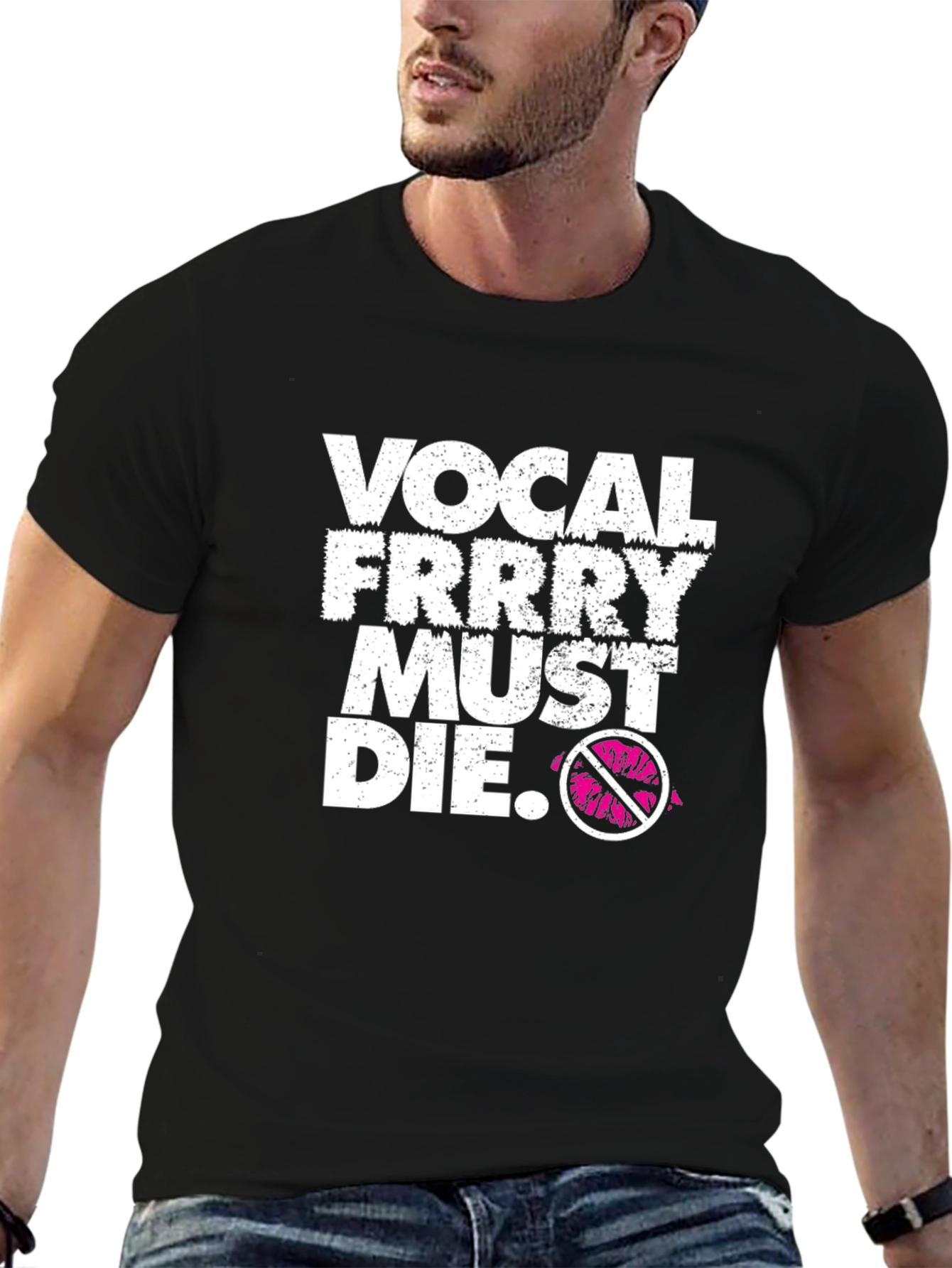 Vocal Frrry Must Die Black Graphic Tee