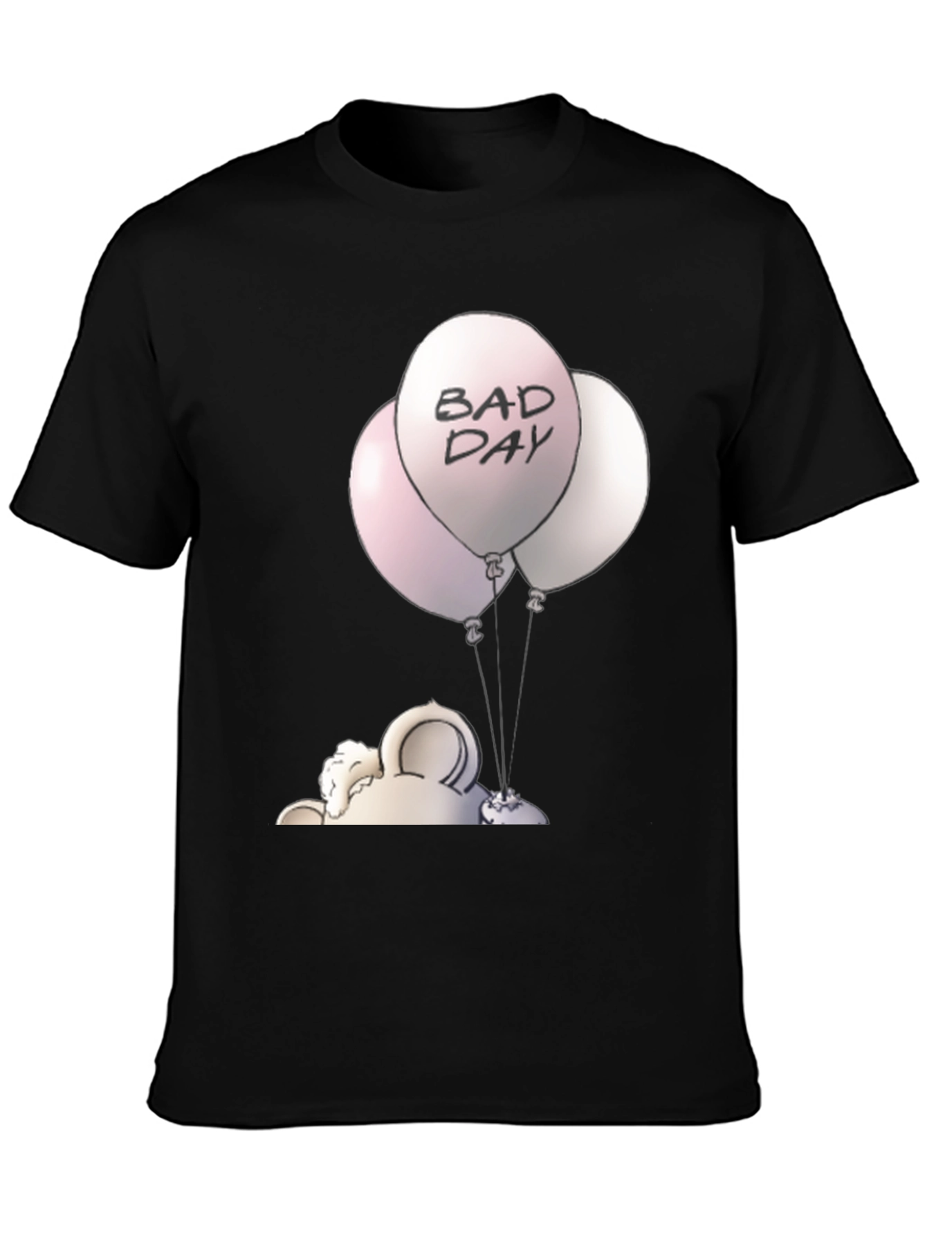 Bad Day Balloons Graphic Tee - Unisex Black T-Shirt