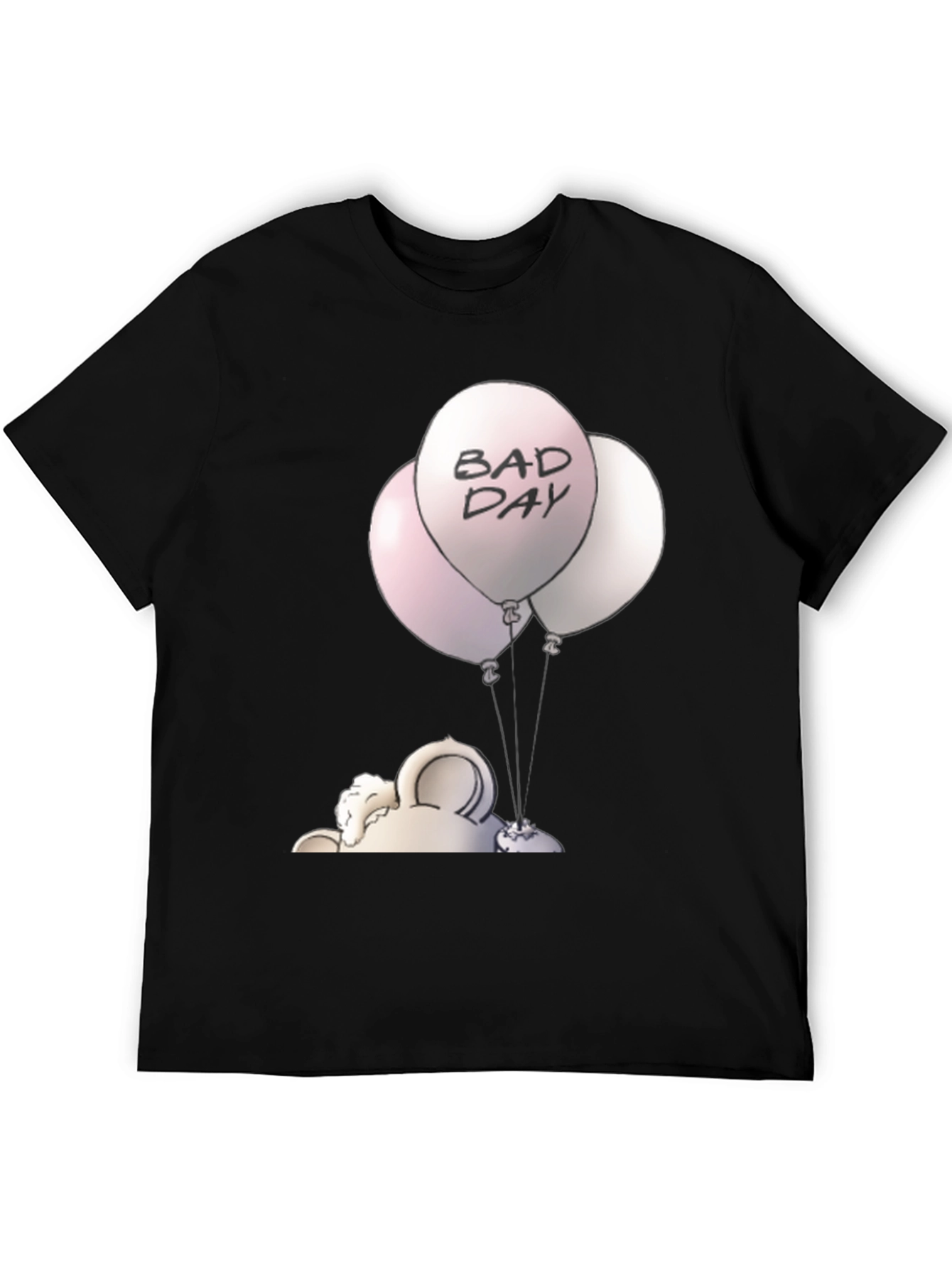 Bad Day Balloons Graphic Tee - Unisex Black T-Shirt