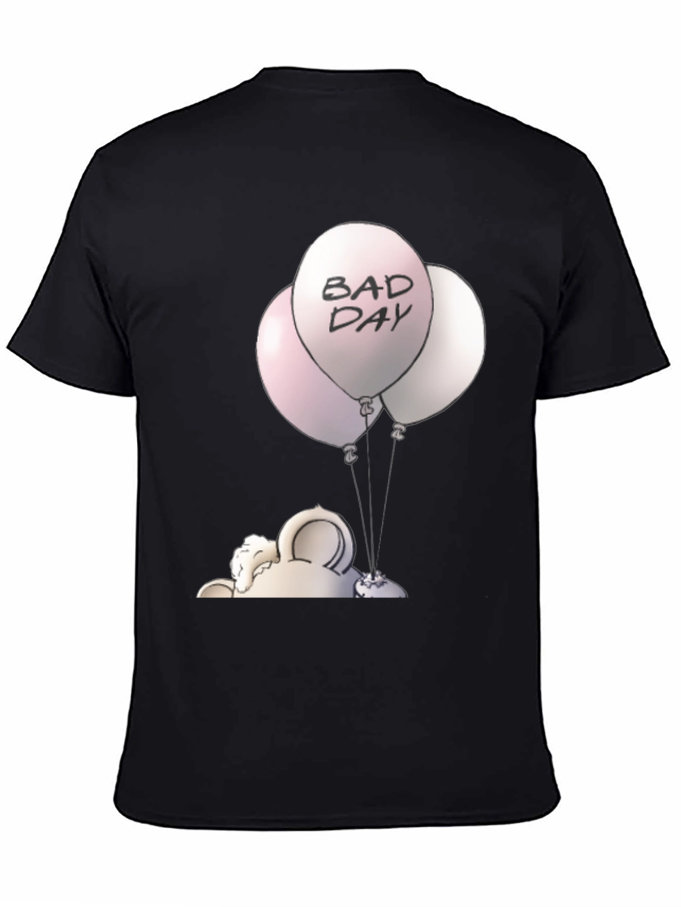 Bad Day Balloons Graphic Tee - Unisex Black T-Shirt
