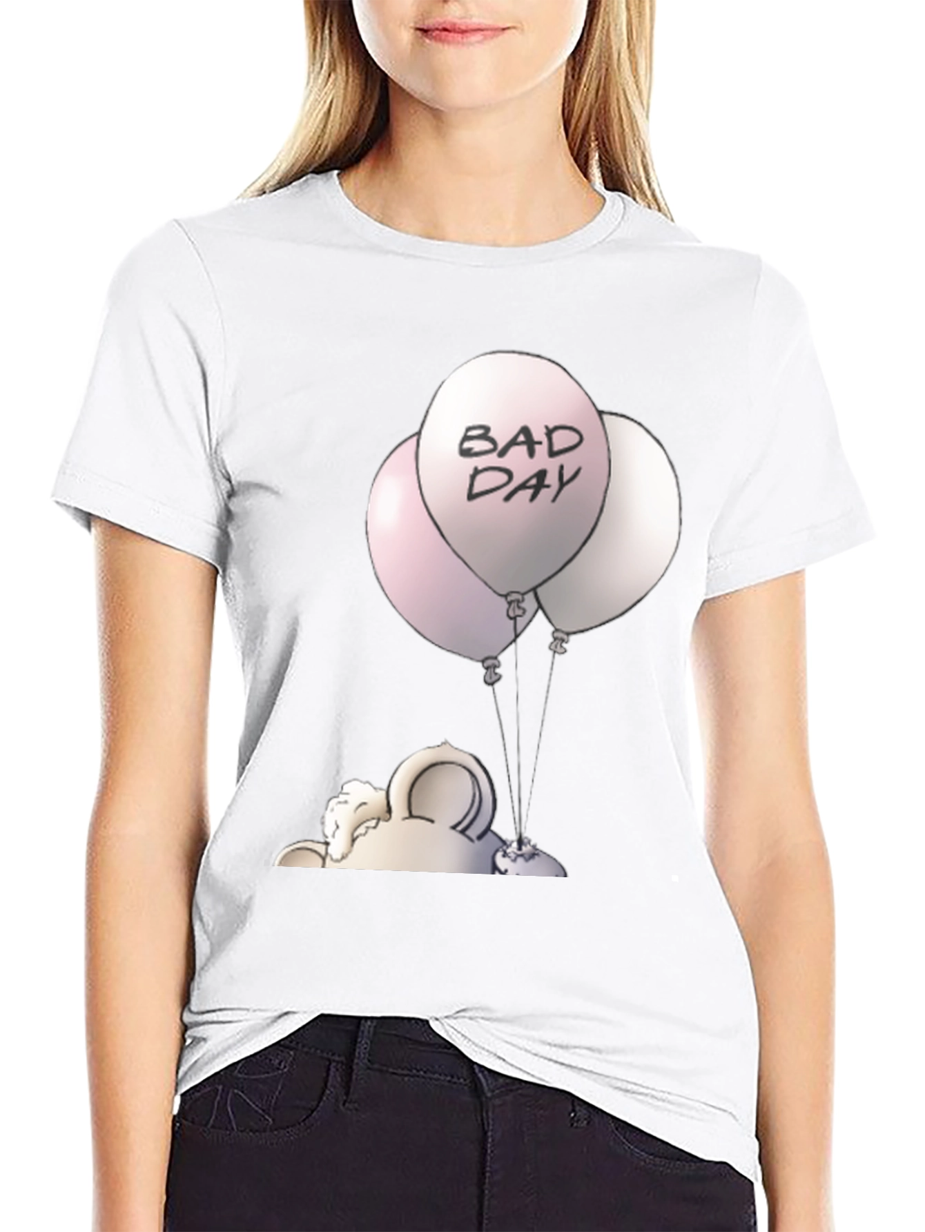 Bad Day Balloons Graphic Tee - Unisex Black T-Shirt