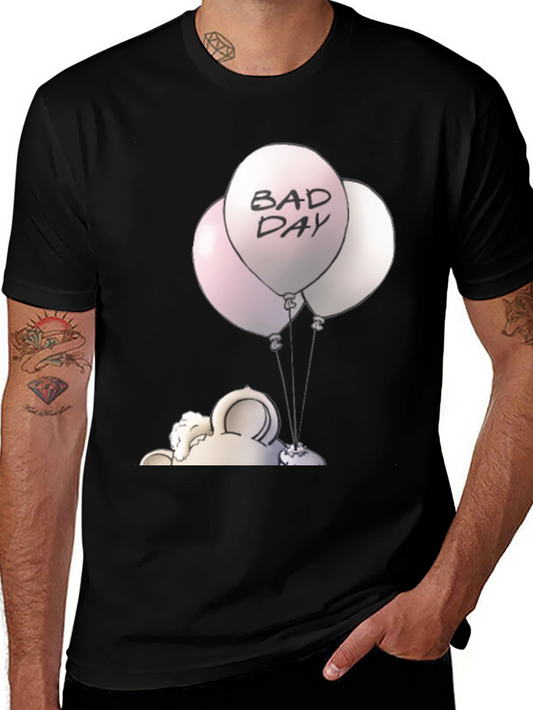 Bad Day Balloons Graphic Tee - Unisex Black T-Shirt