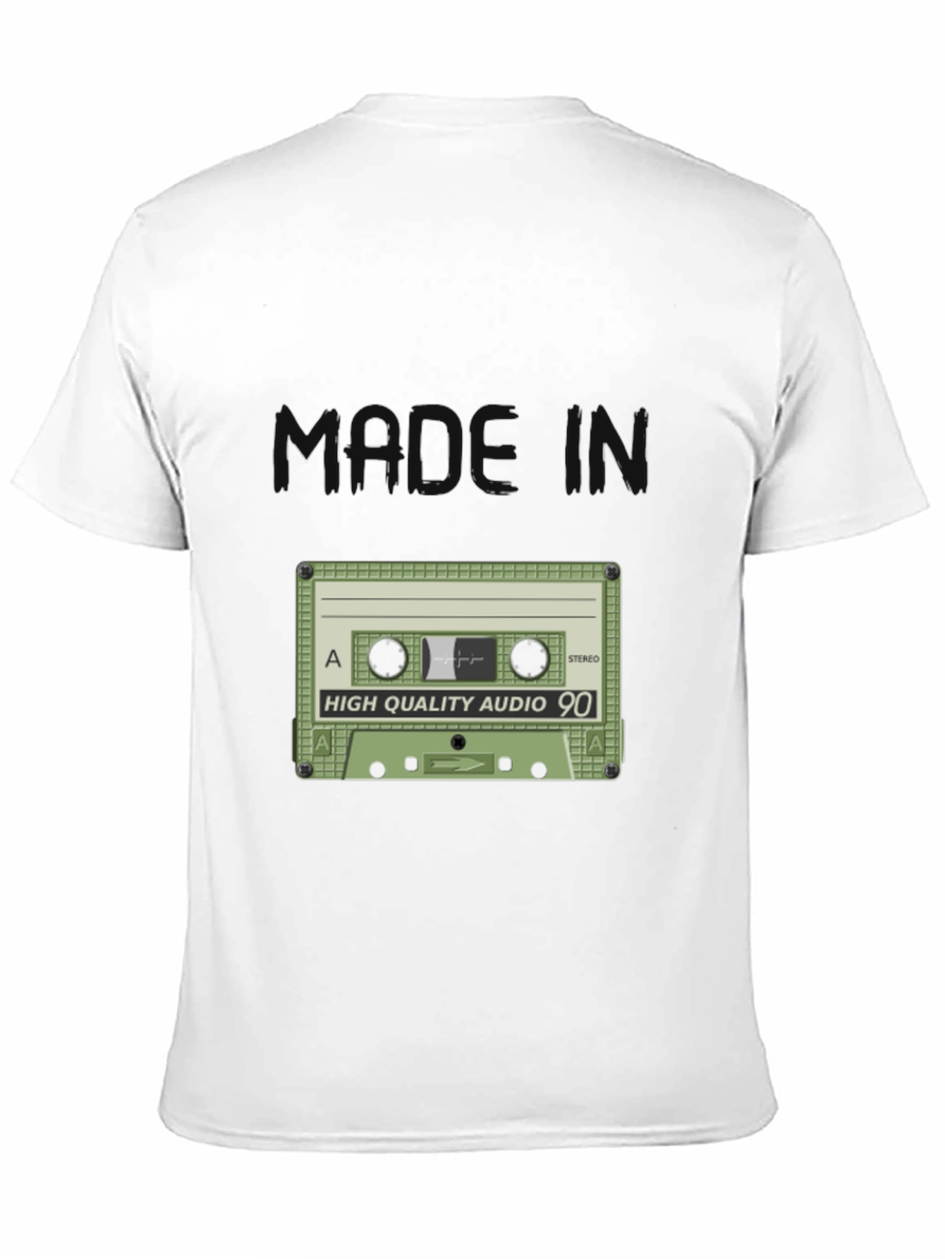 Retro Audio Cassette T-Shirt - 90s Style Tee