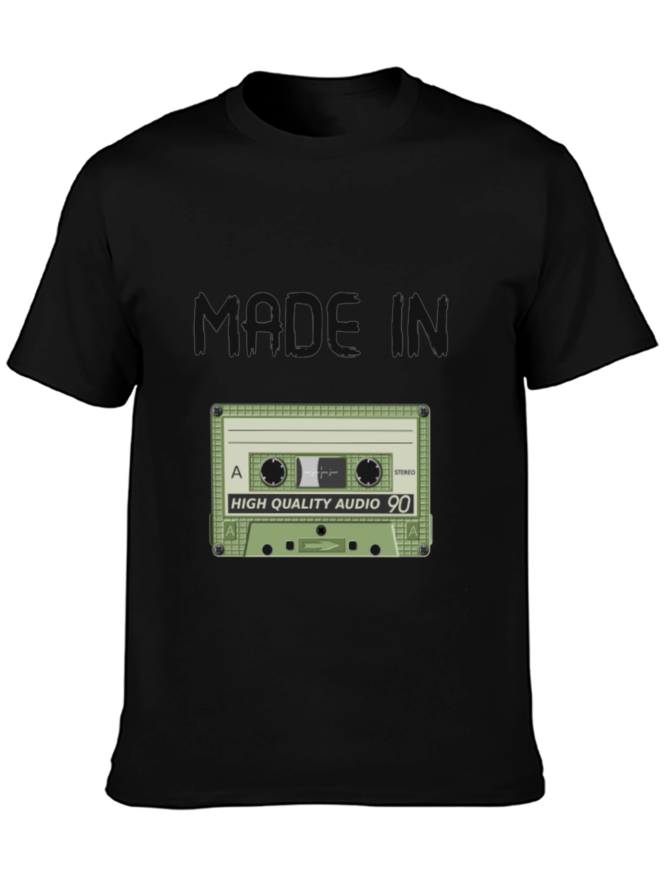 Retro Audio Cassette T-Shirt - 90s Style Tee