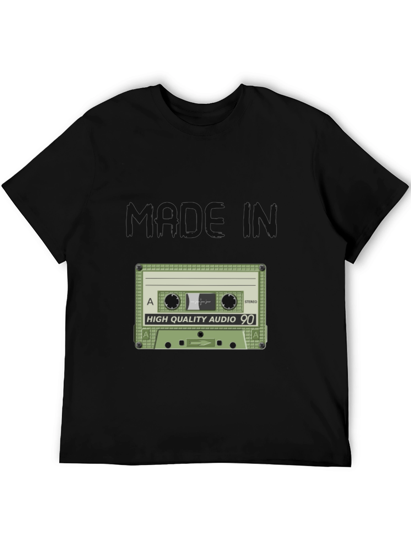 Retro Audio Cassette T-Shirt - 90s Style Tee