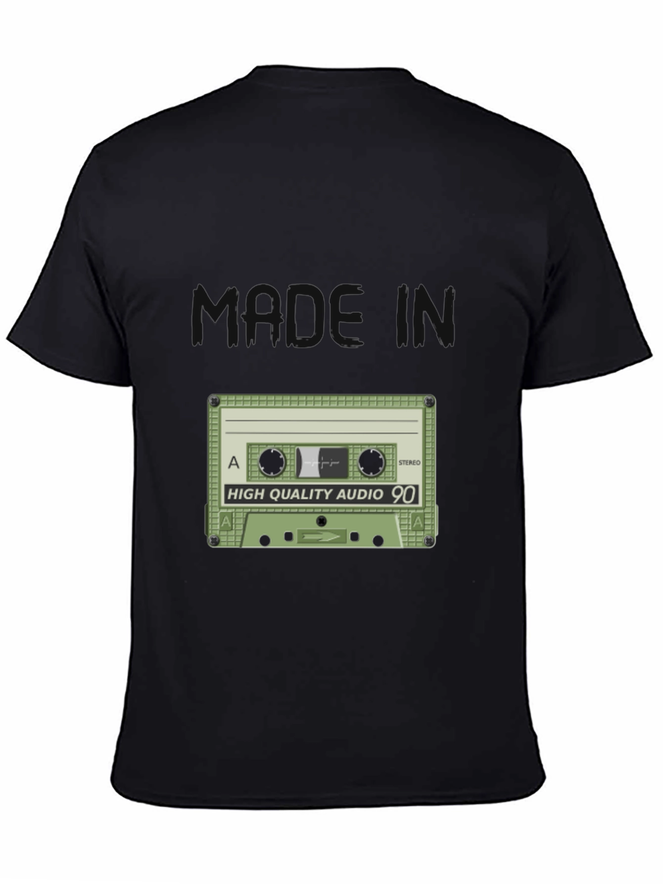 Retro Audio Cassette T-Shirt - 90s Style Tee
