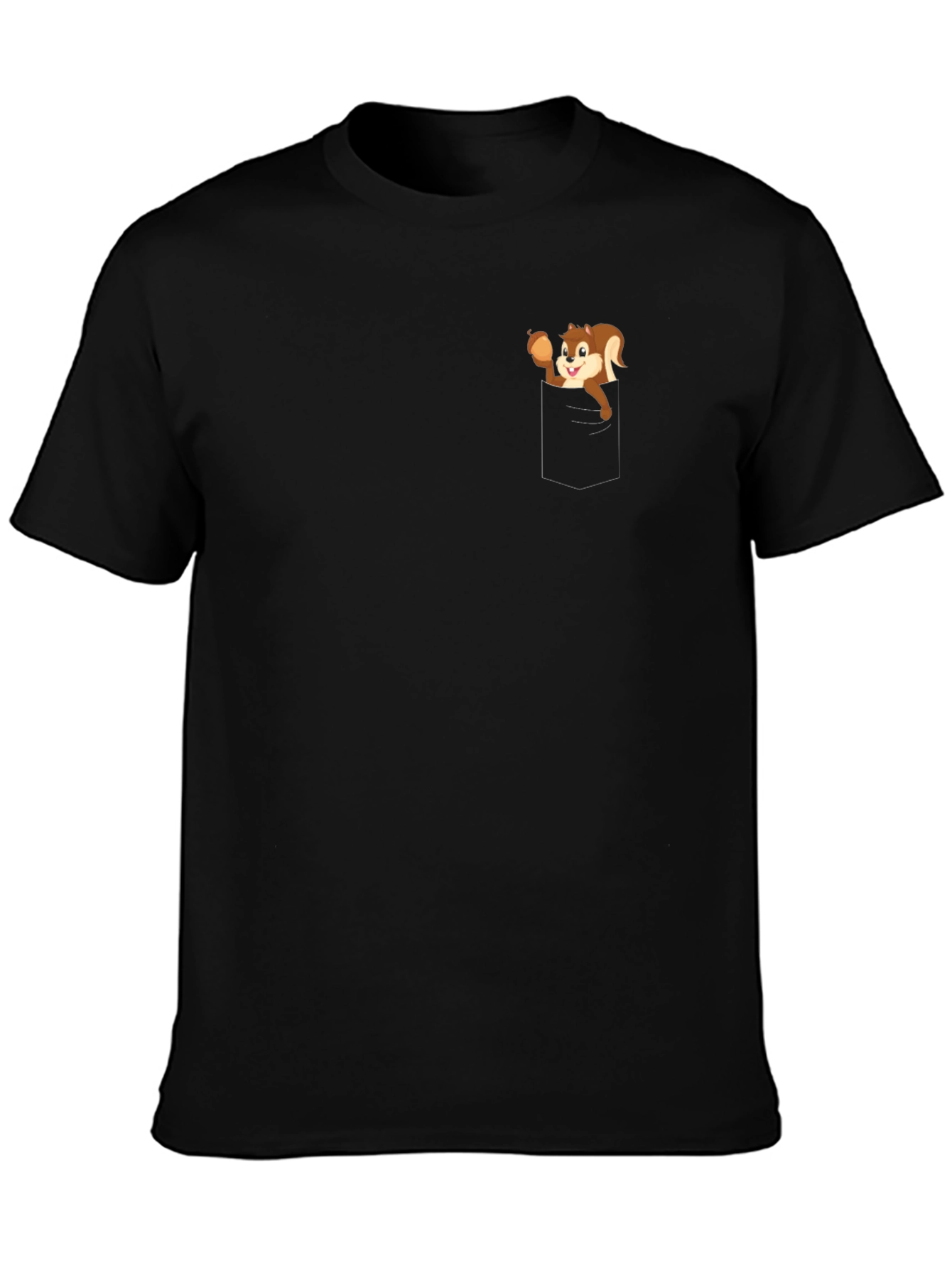Squirrel Pocket T-Shirt - Fun Novelty Tee