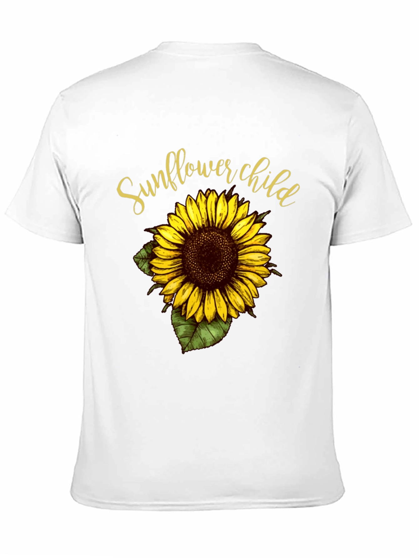 Sunflower Child Graphic Tee - Black