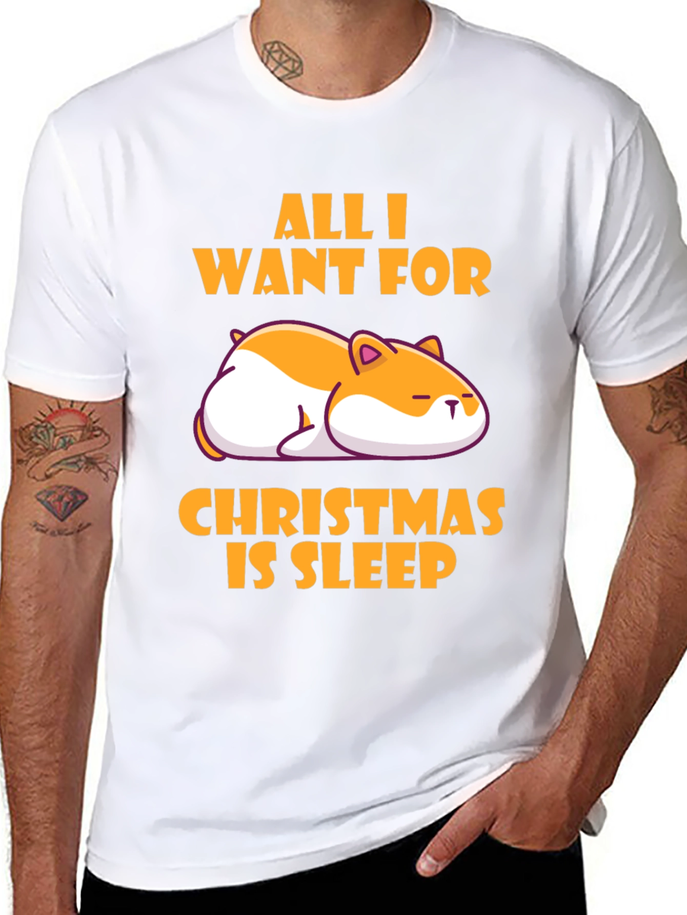 All I Want for Christmas is Sleep T-Shirt