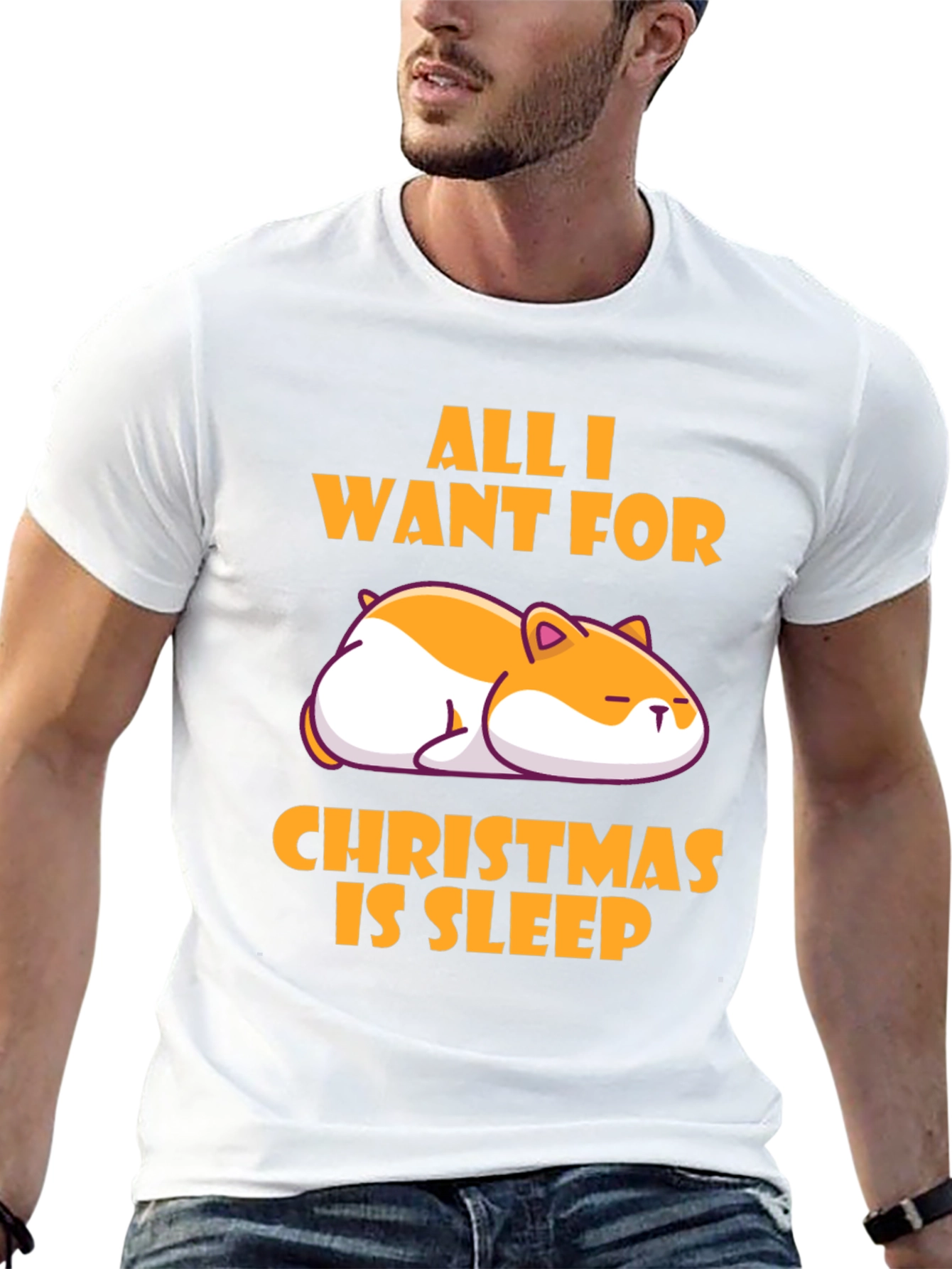 All I Want for Christmas is Sleep T-Shirt
