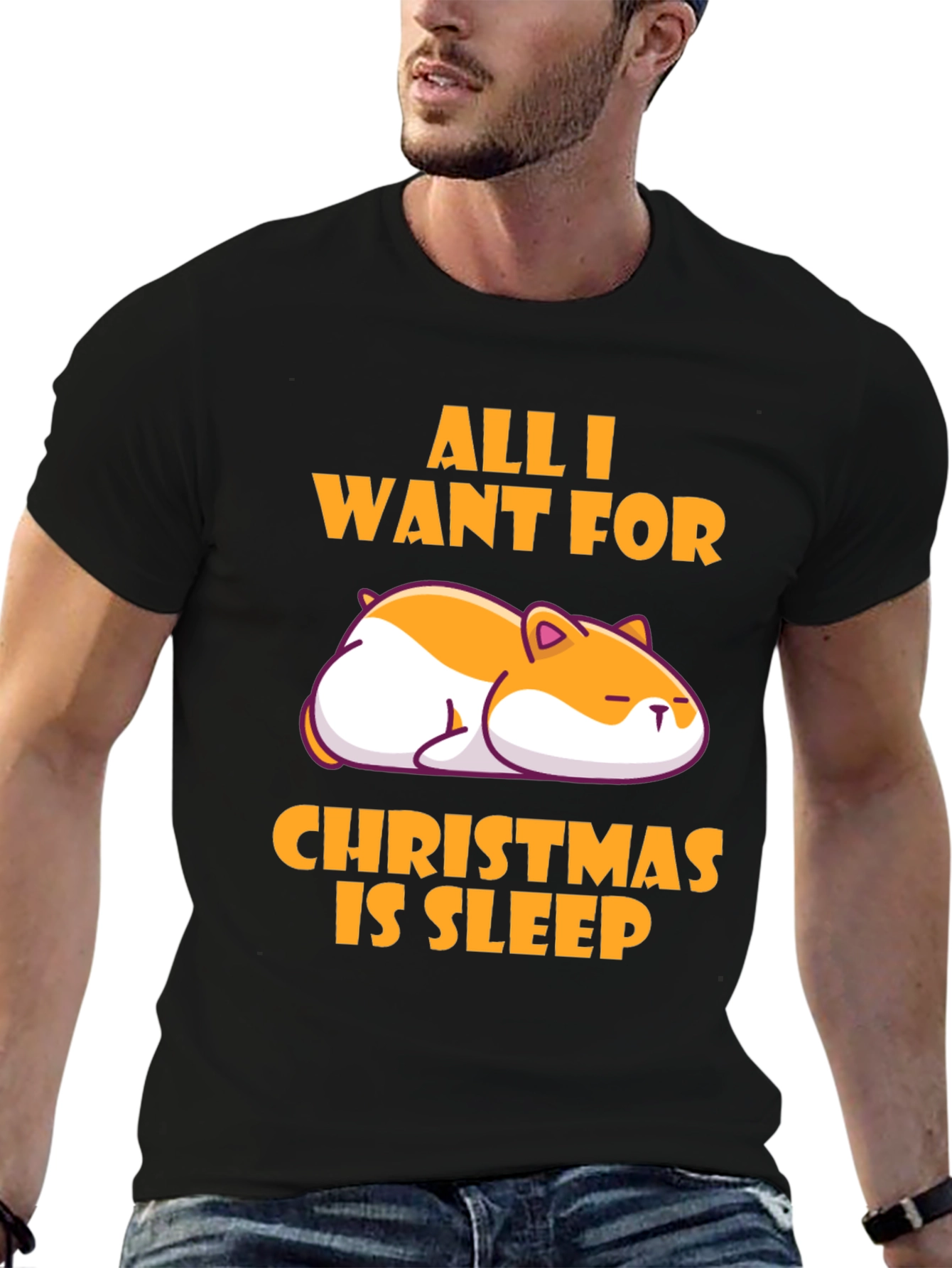 All I Want for Christmas is Sleep T-Shirt