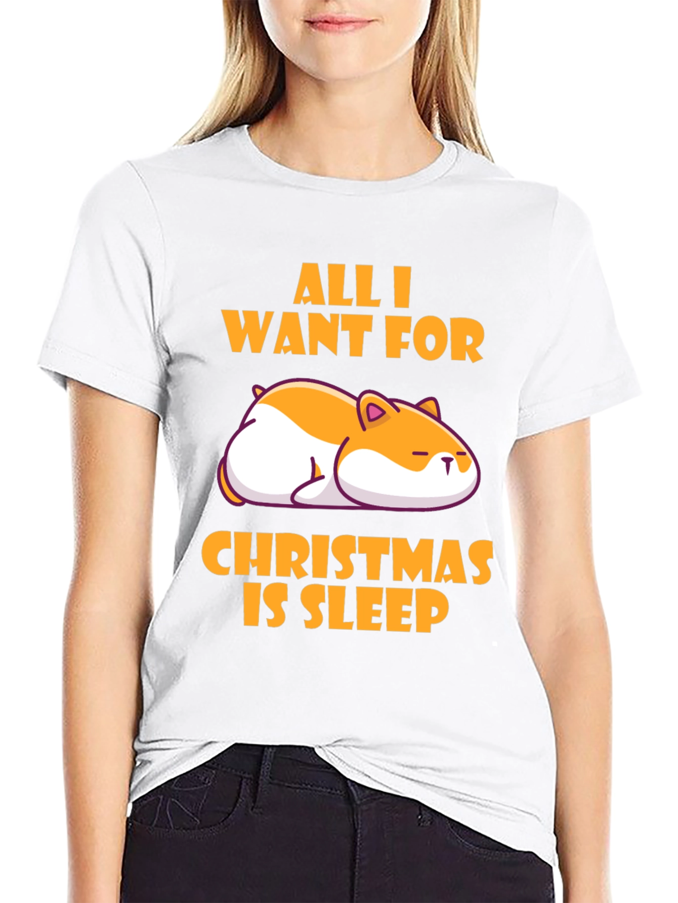 All I Want for Christmas is Sleep T-Shirt
