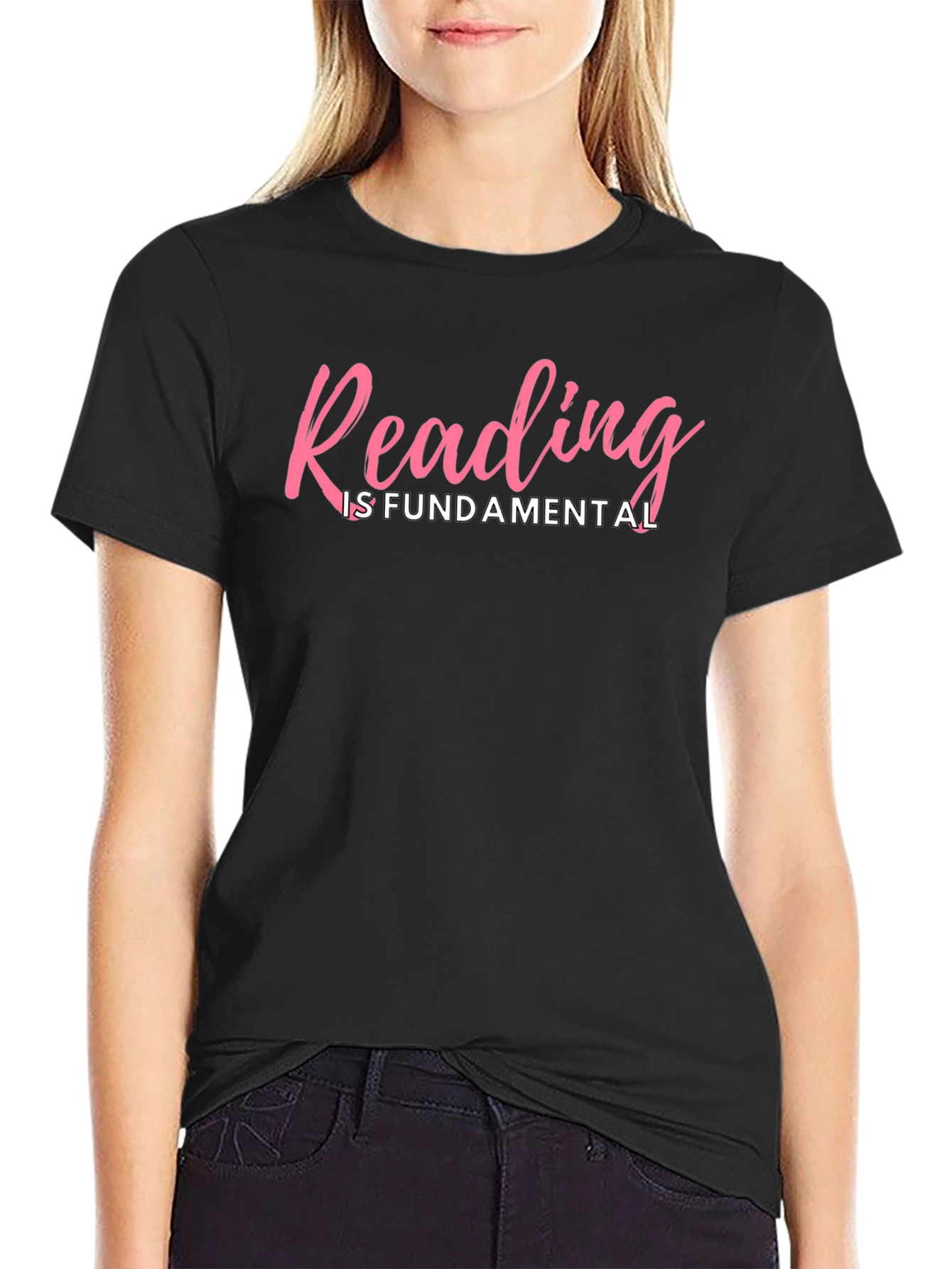 Reading is Fundamental Black T-Shirt