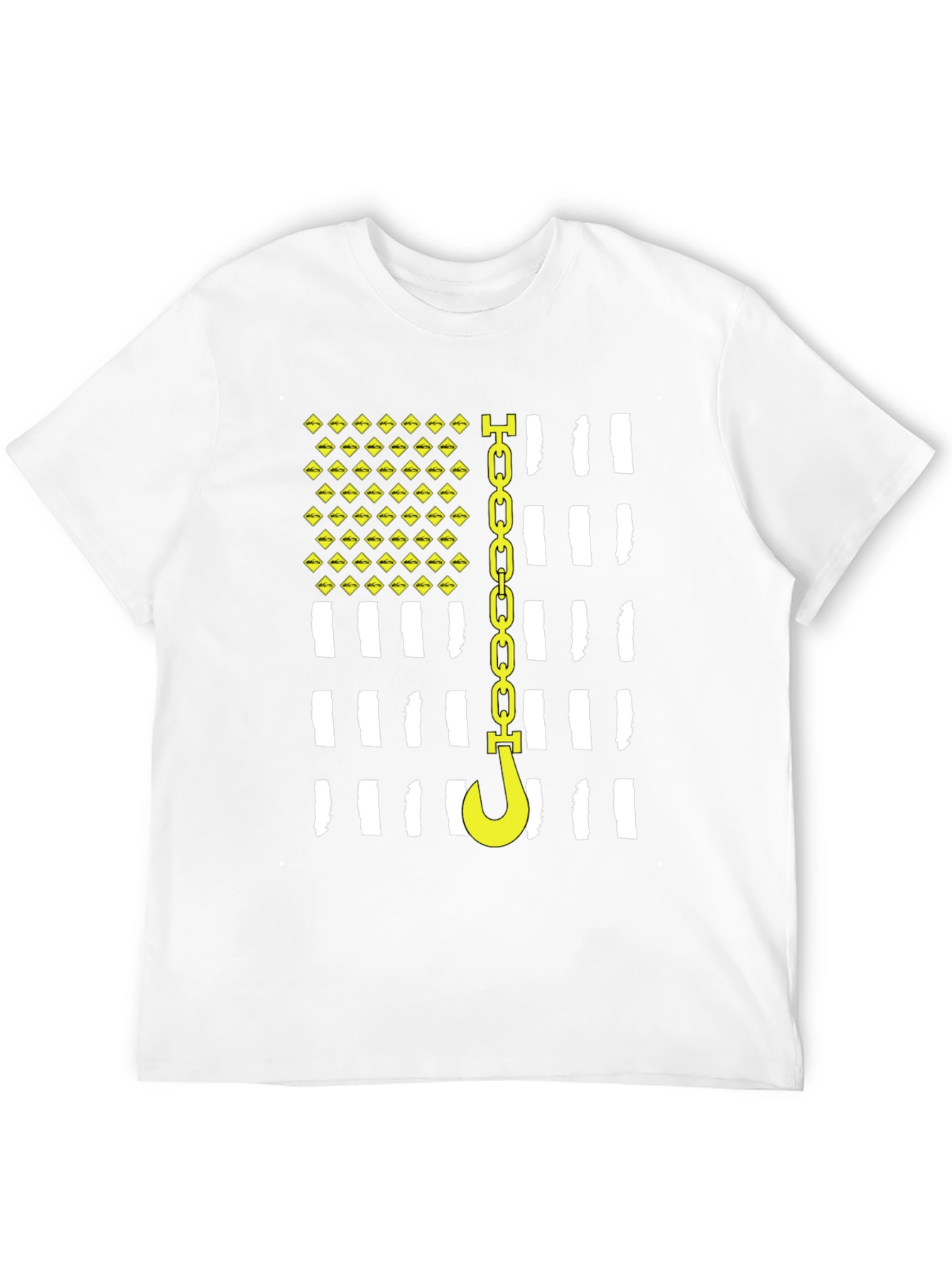 Tow Truck Driver American Flag T-Shirt