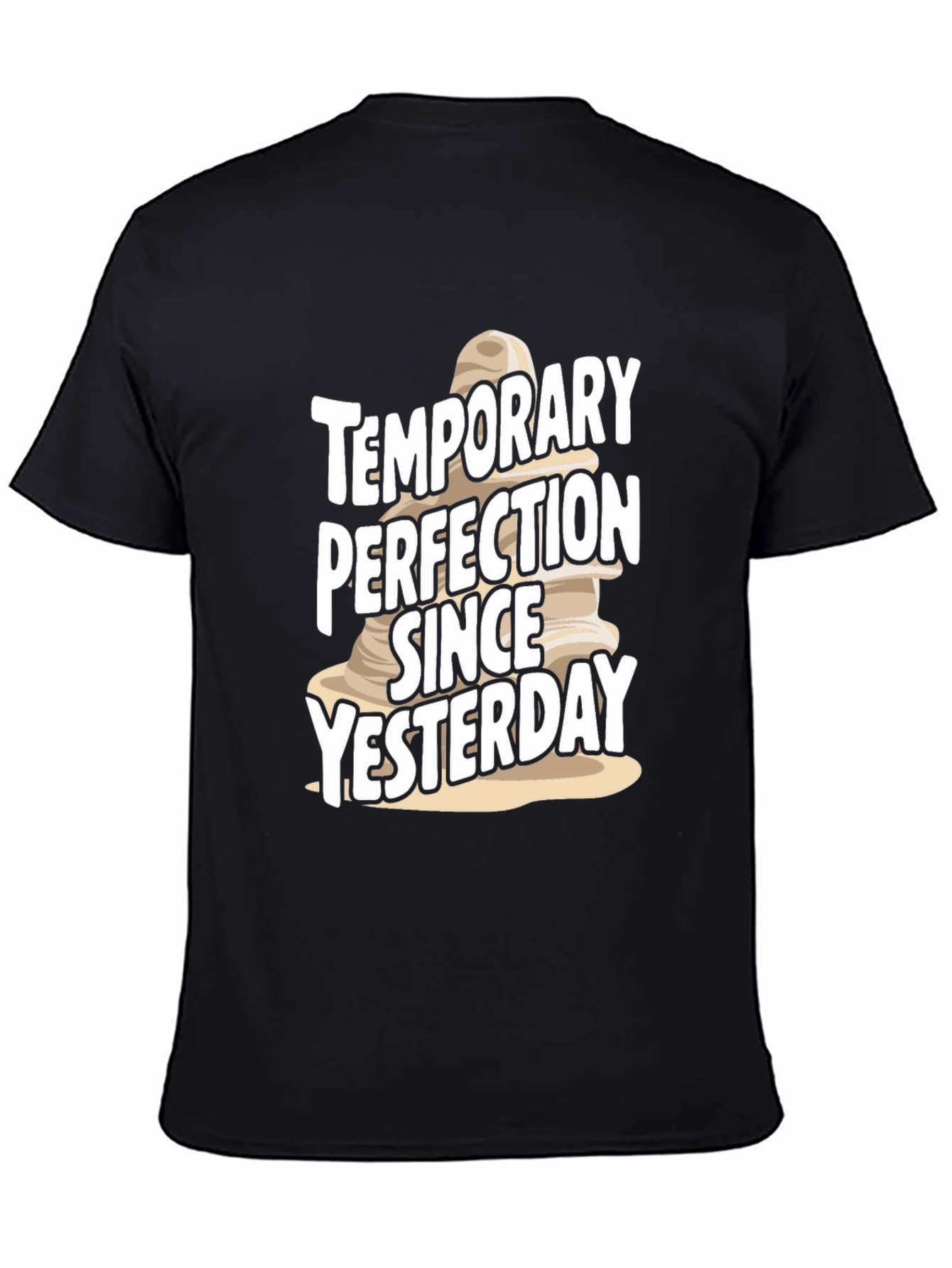 Temporary Perfection T-Shirt - Black Cotton Tee