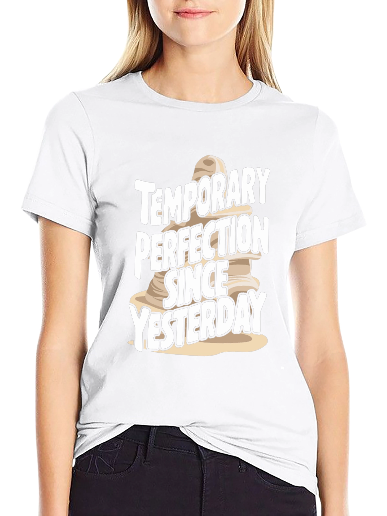 Temporary Perfection T-Shirt - Black Cotton Tee
