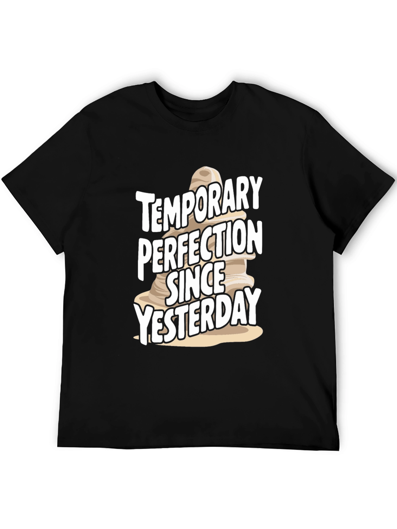 Temporary Perfection T-Shirt - Black Cotton Tee