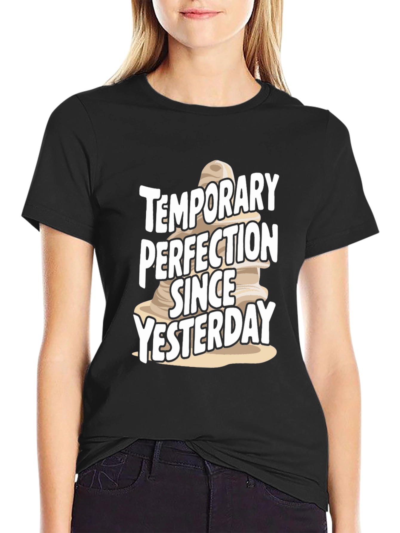 Temporary Perfection T-Shirt - Black Cotton Tee