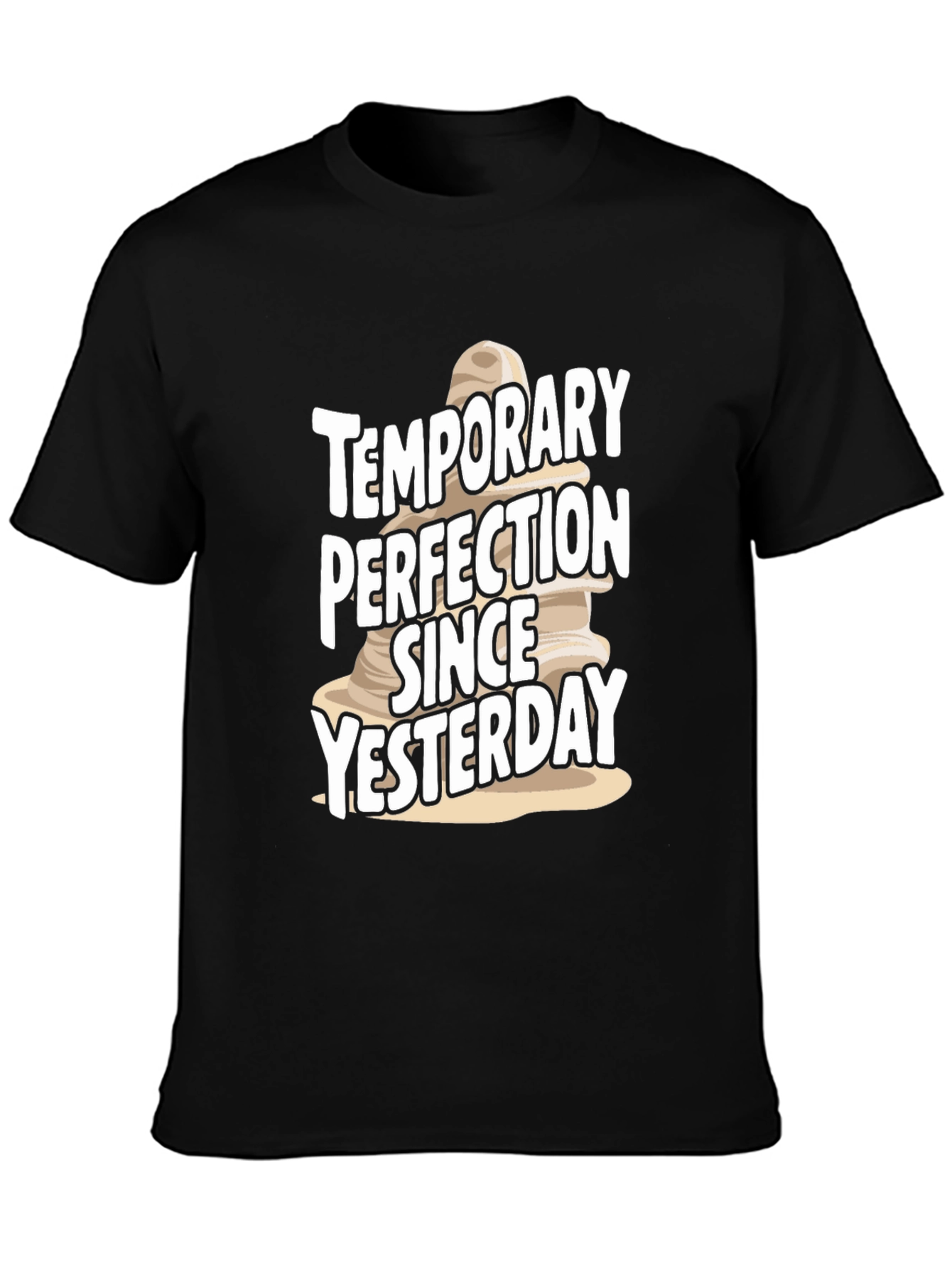 Temporary Perfection T-Shirt - Black Cotton Tee