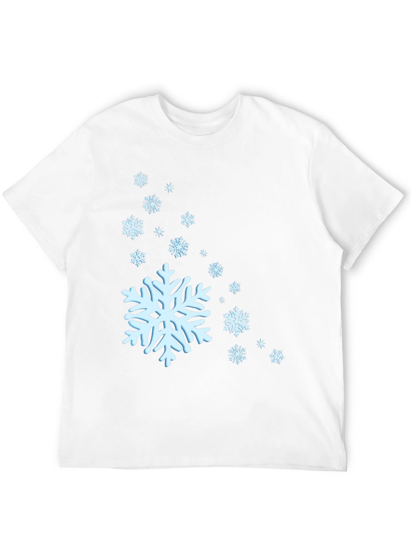Snowflake Graphic Black T-Shirt