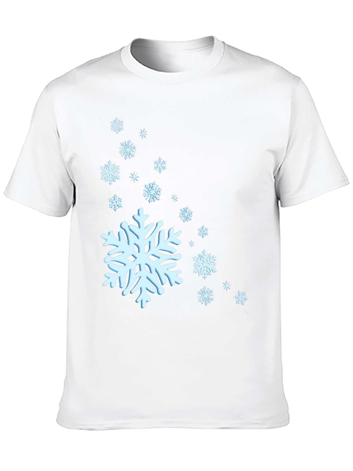 Snowflake Graphic Black T-Shirt