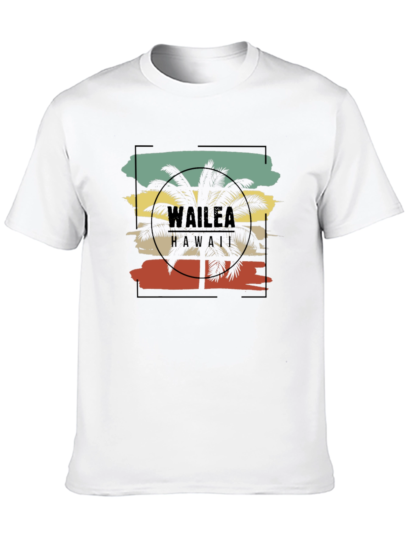 Wailea Hawaii Palm Tree Graphic T-Shirt