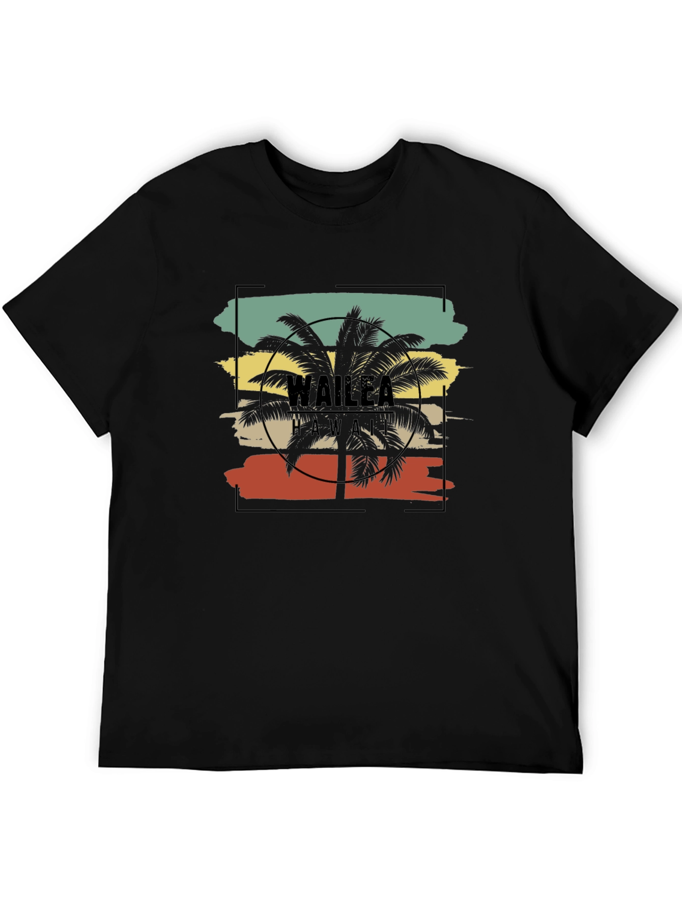 Wailea Hawaii Palm Tree Graphic T-Shirt