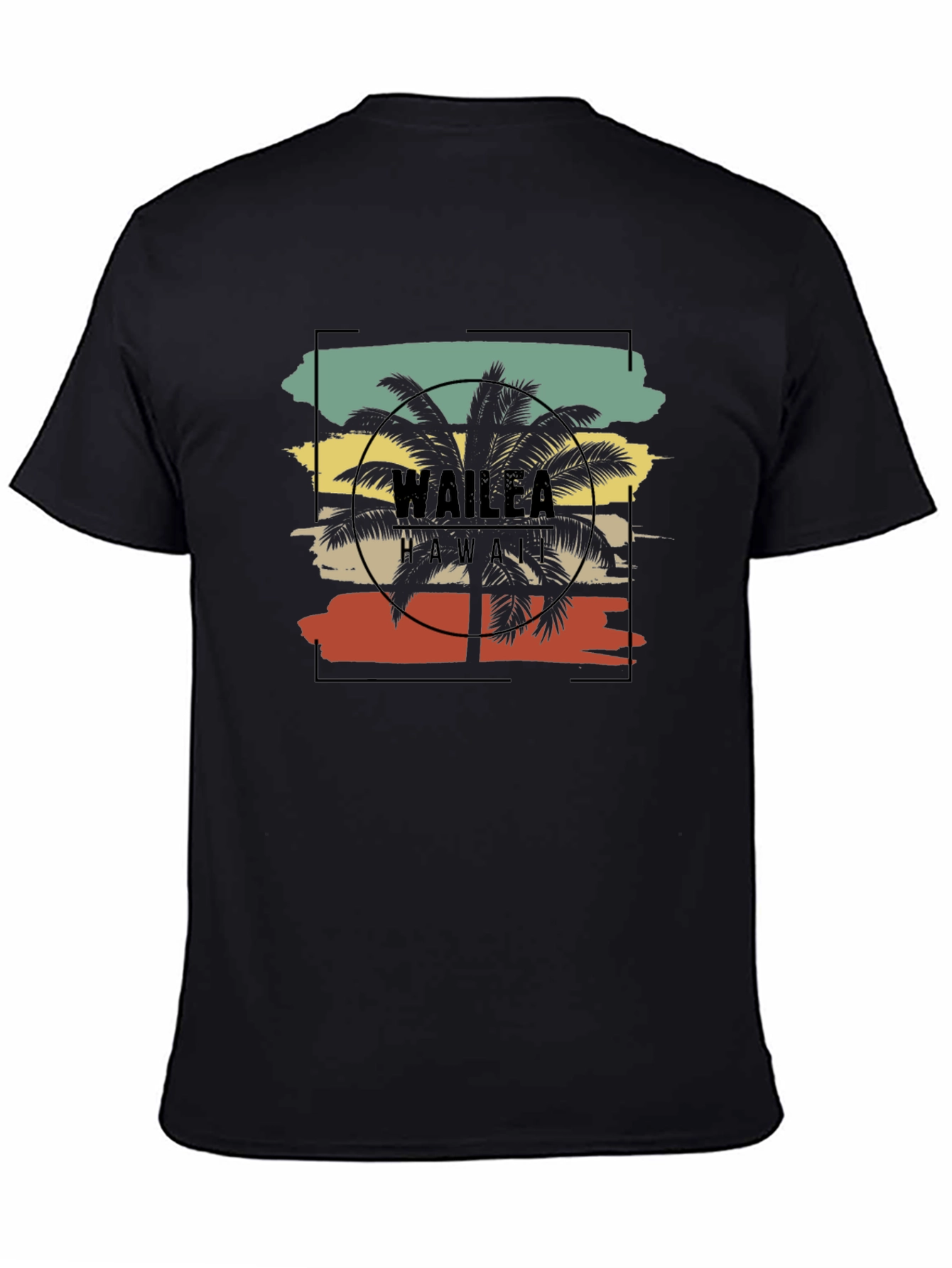 Wailea Hawaii Palm Tree Graphic T-Shirt