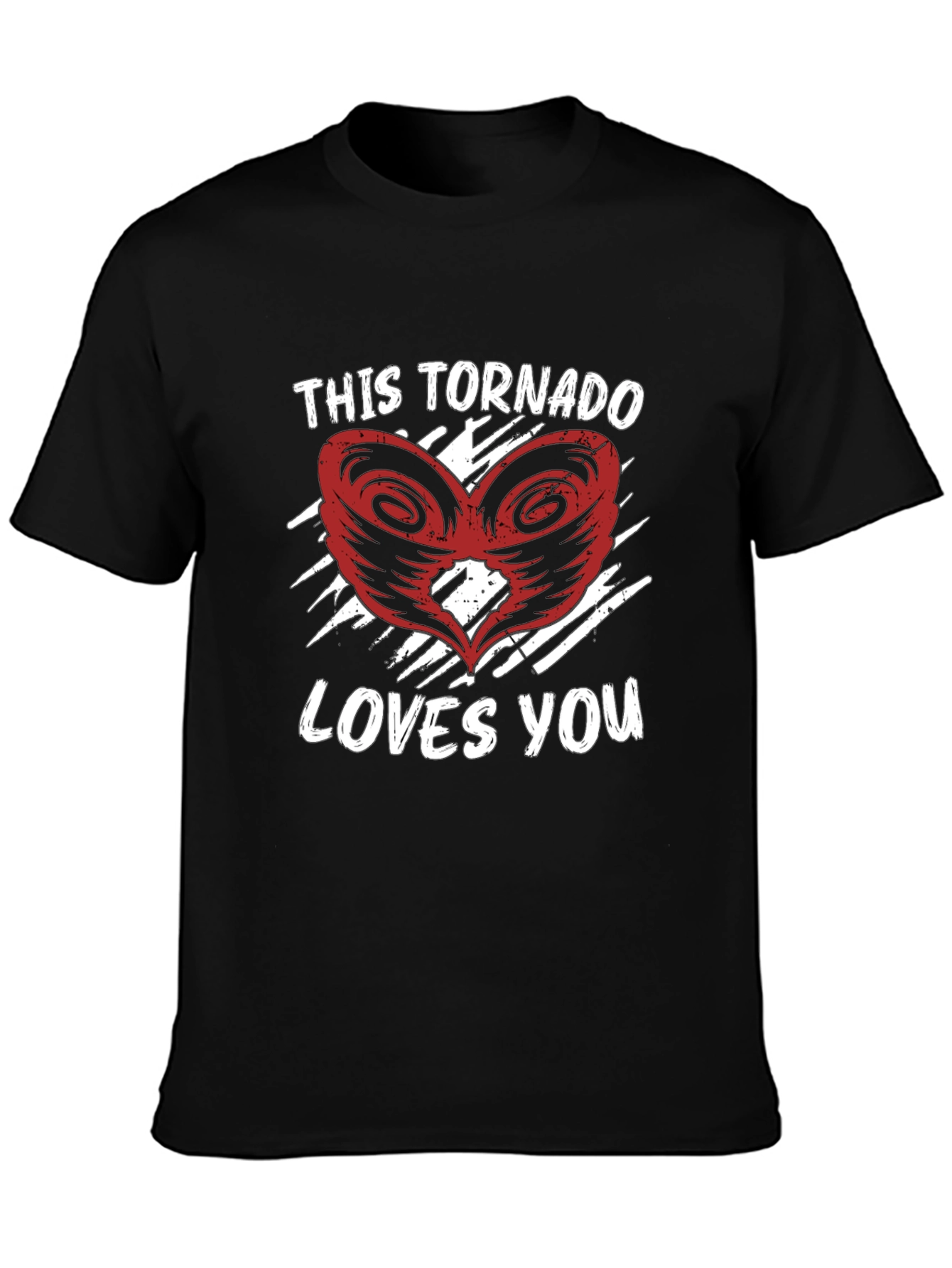 This Tornado Loves You Novelty Graphic Tee