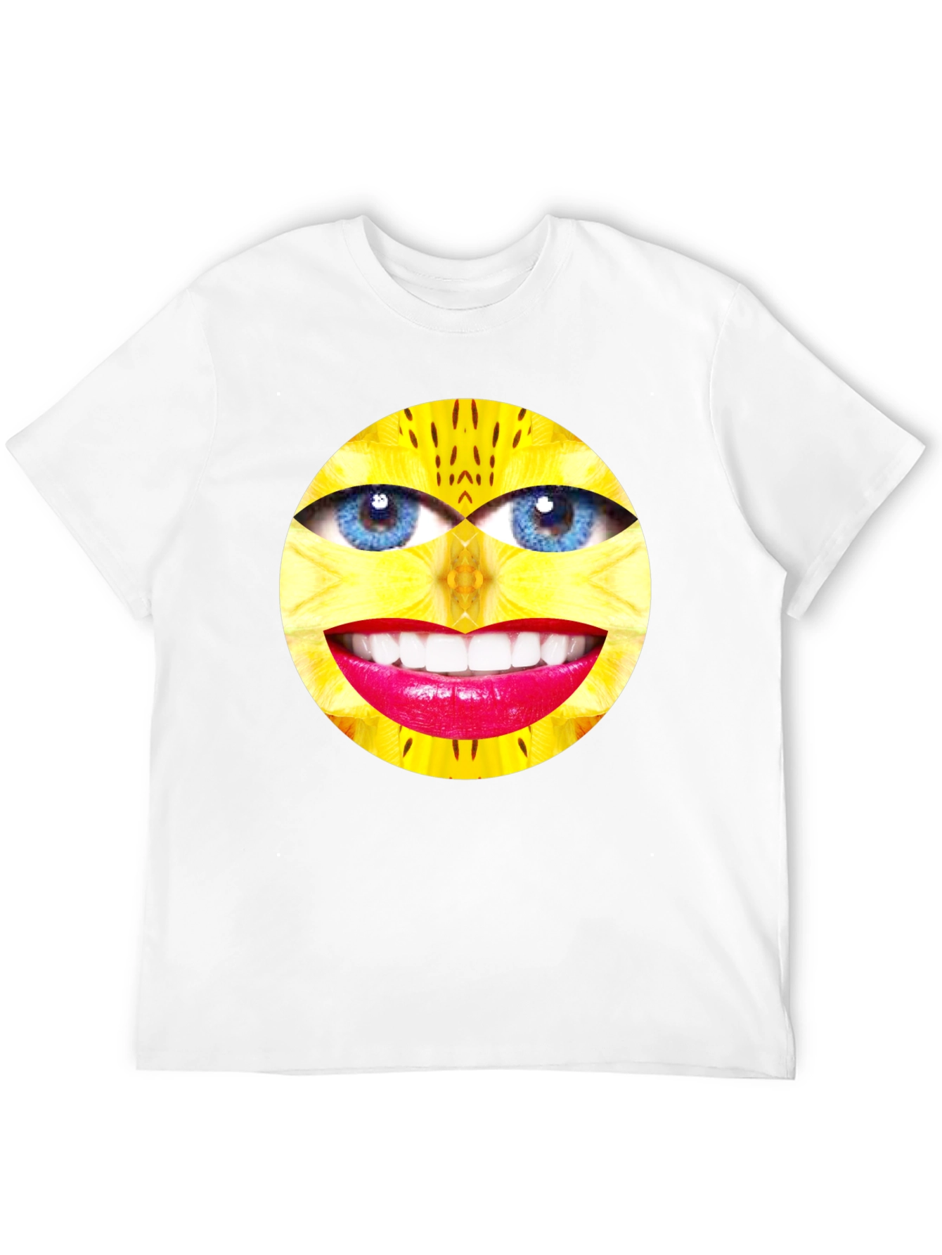 Surreal Face Graphic Black T-Shirt