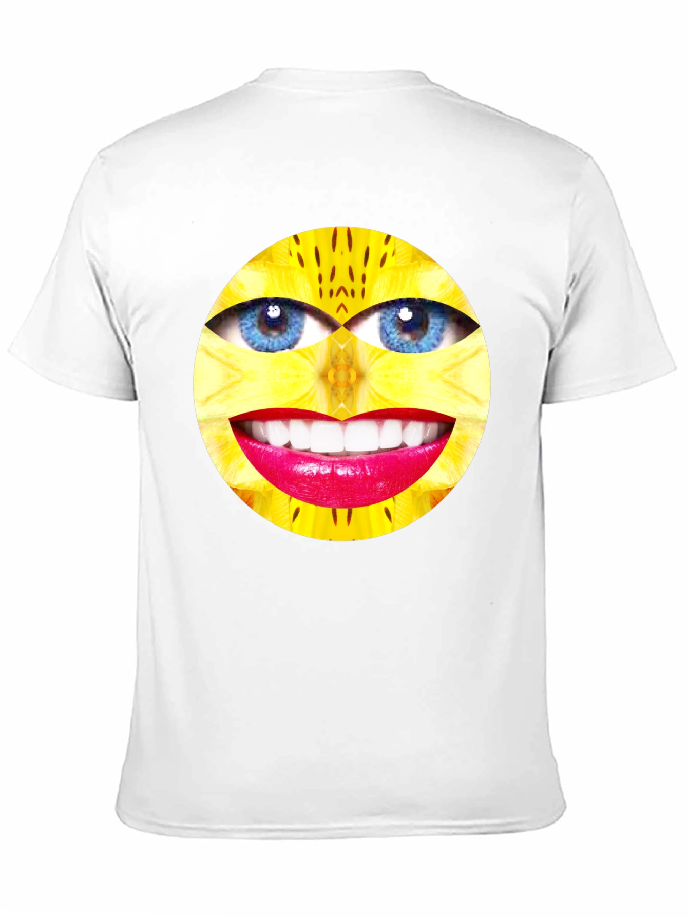 Surreal Face Graphic Black T-Shirt