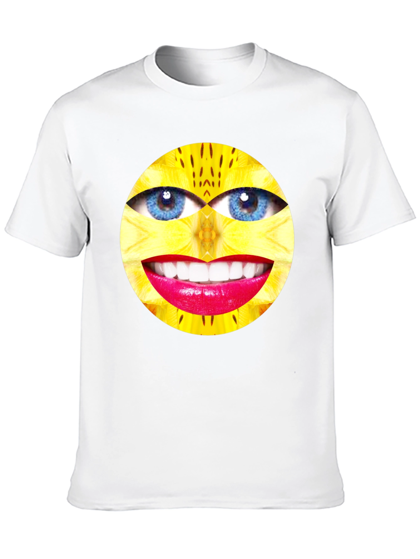 Surreal Face Graphic Black T-Shirt